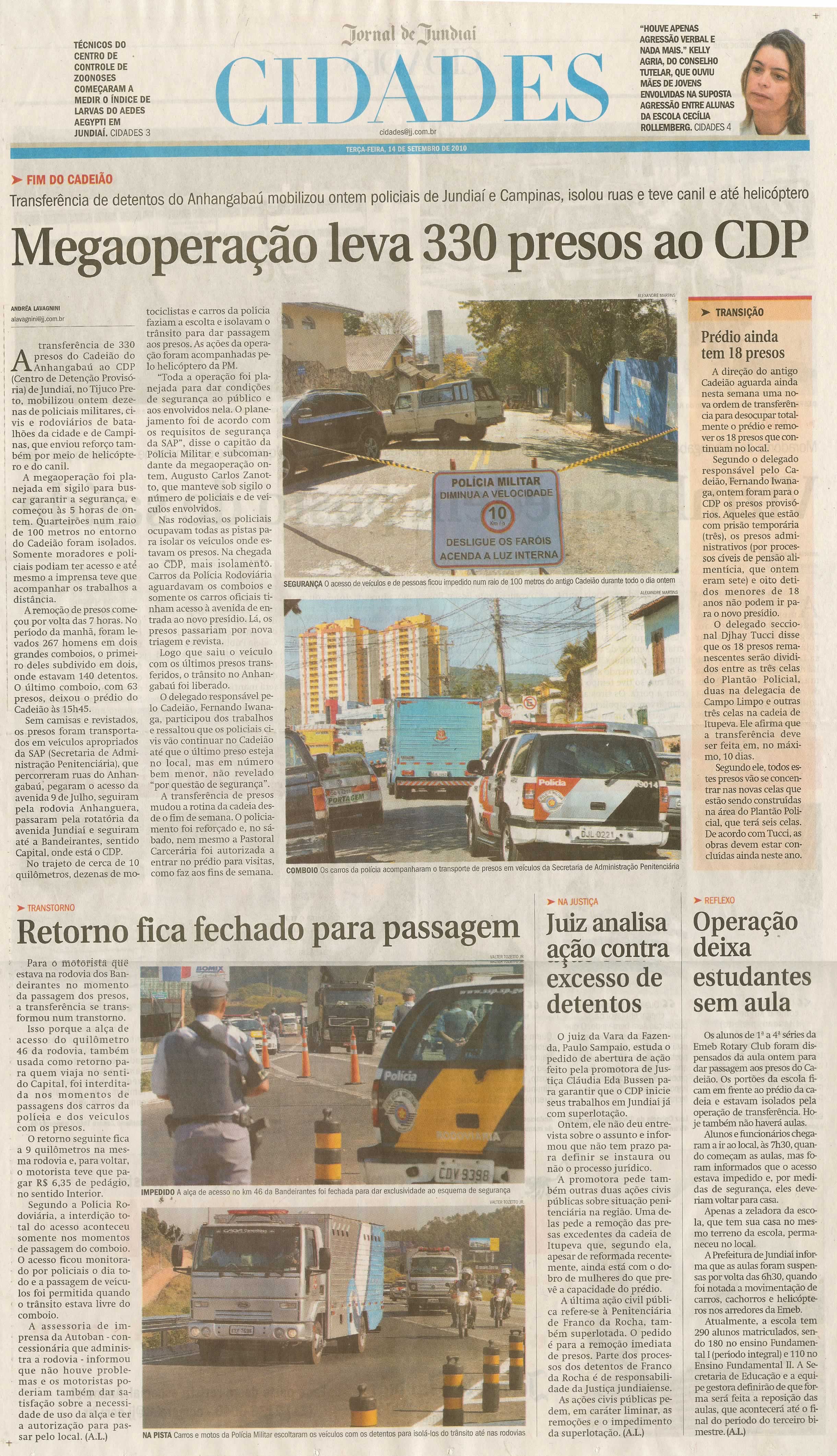 Jornal de Jundiaí - 14/09/2010