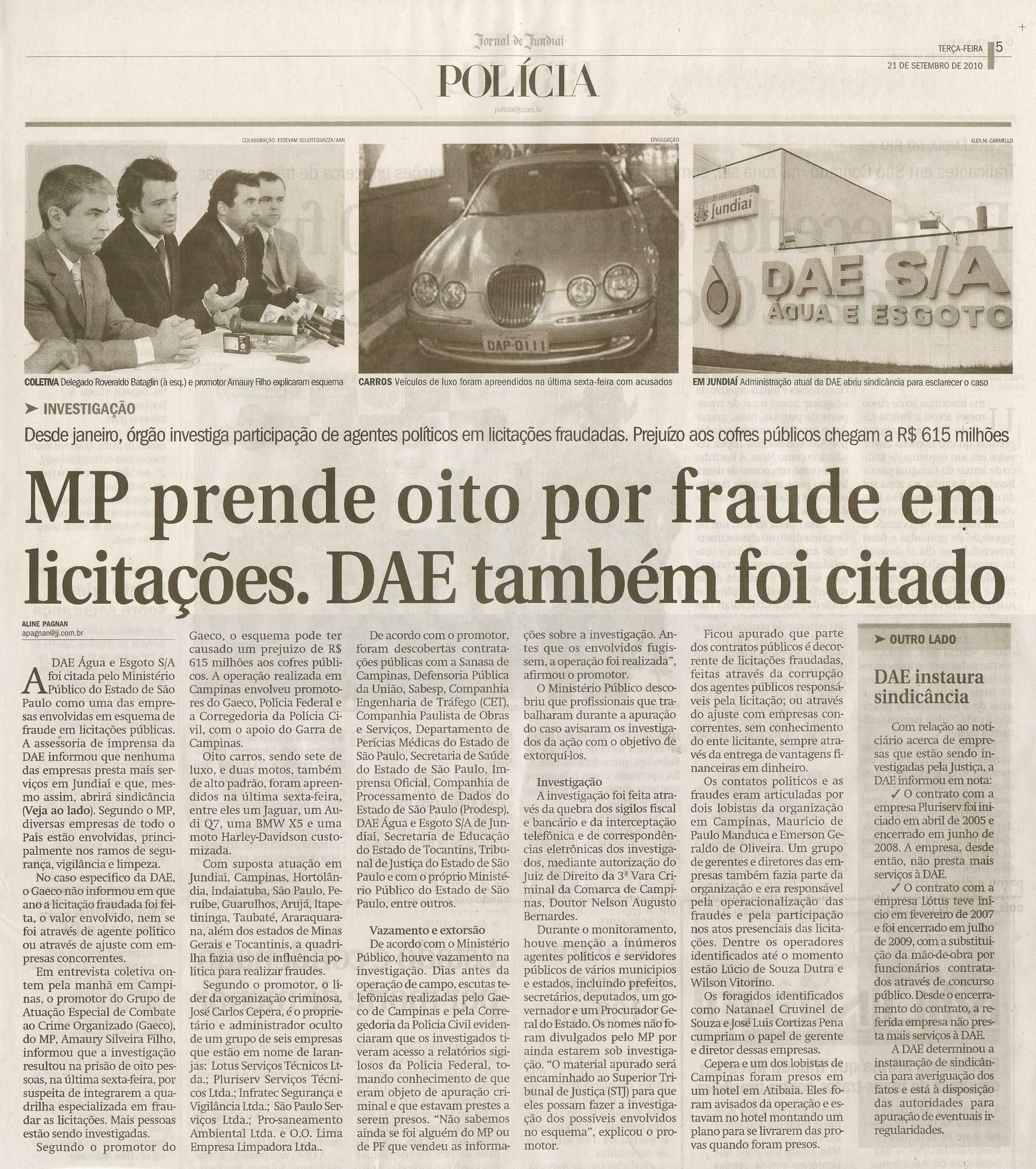 Jornal de Jundiaí - 21/09/2010