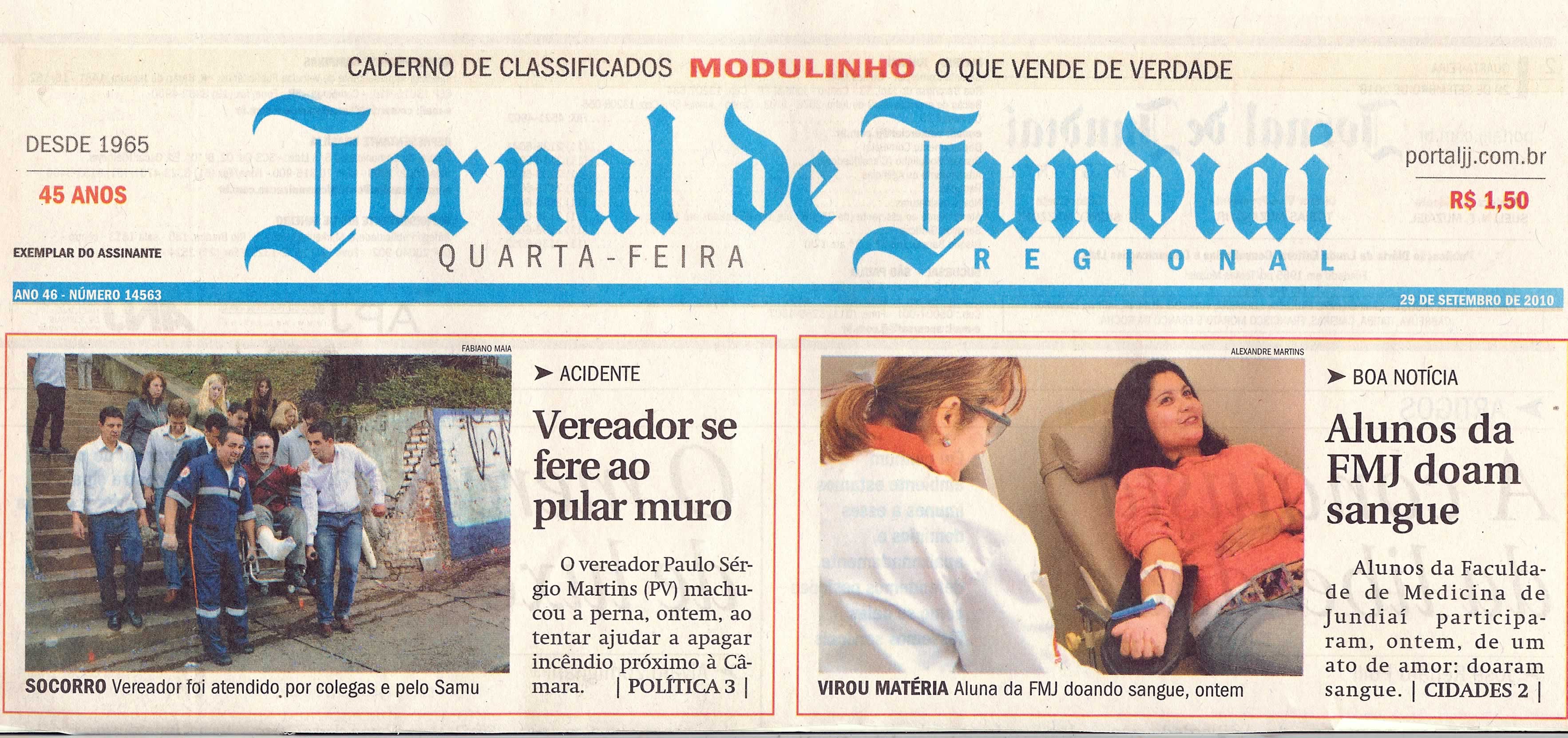 Jornal de Jundiaí - 29/09/2010