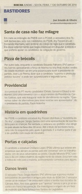 Bom Dia Jundiaí - 01/10/2010