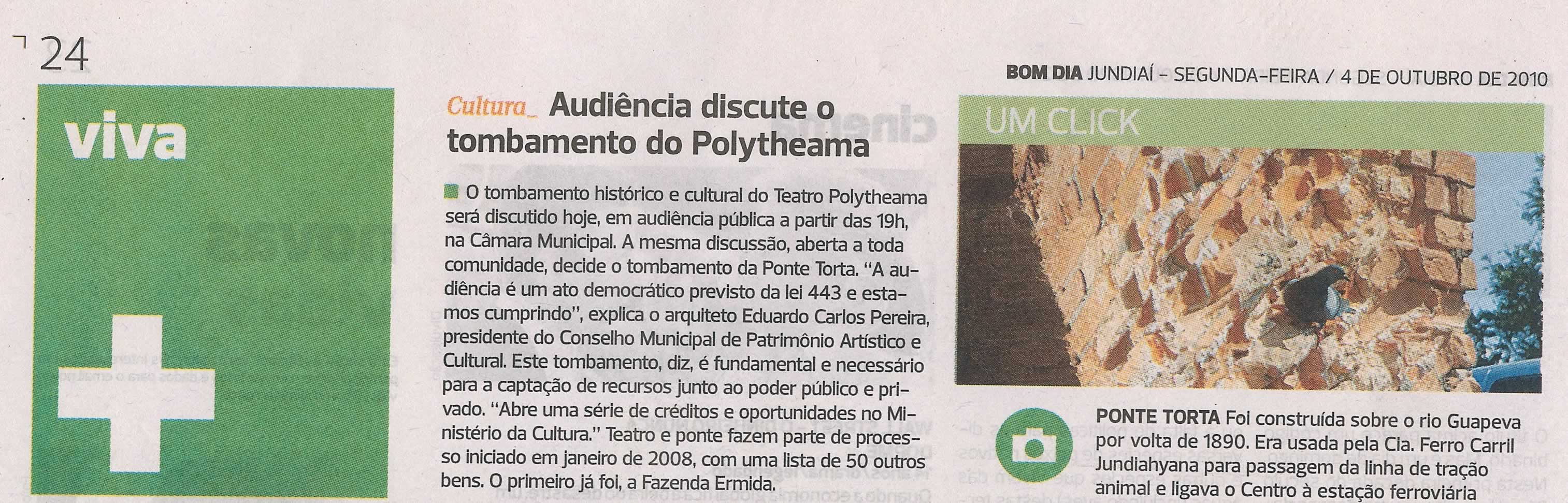 Bom Dia Jundiaí - 04/10/2010
