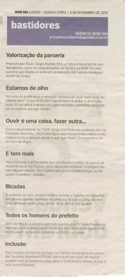 Bom Dia Jundiaí - 03/11/2010