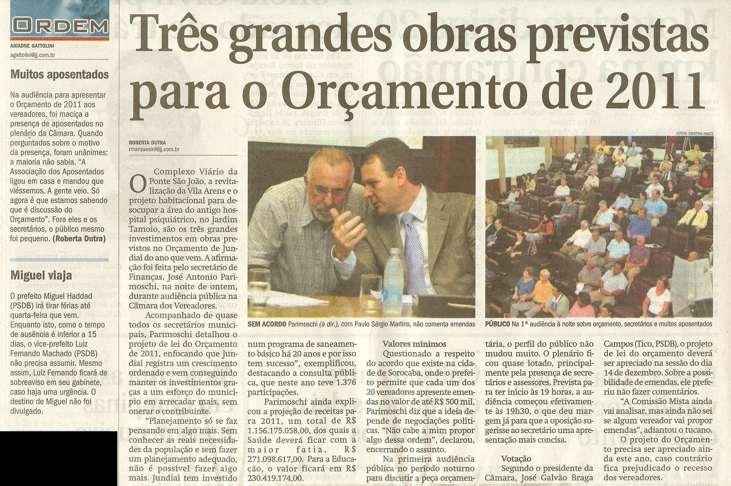 Jornal de Jundiaí - 18/11/2010