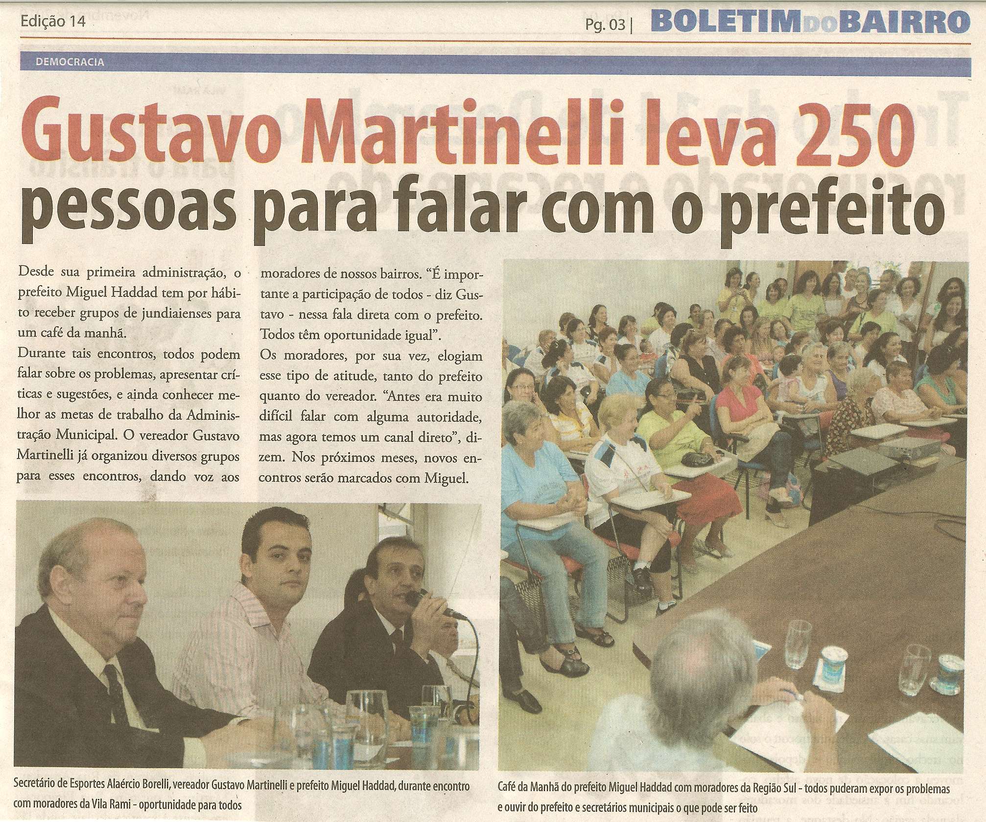 Boletim do Bairro - 01/11/2010