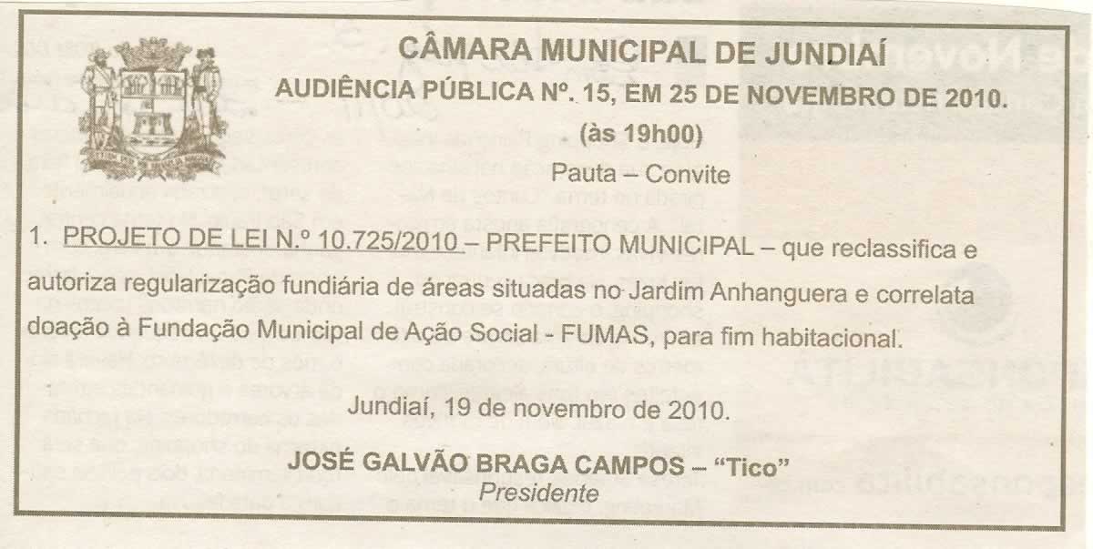 Bom Dia Jundiaí - 20/11/2010