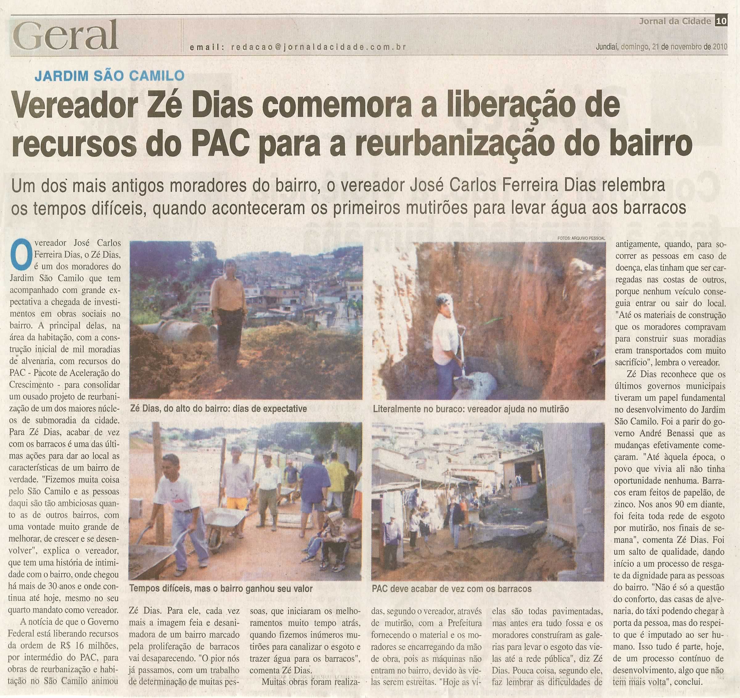 Jornal da Cidade - 21/11/2010