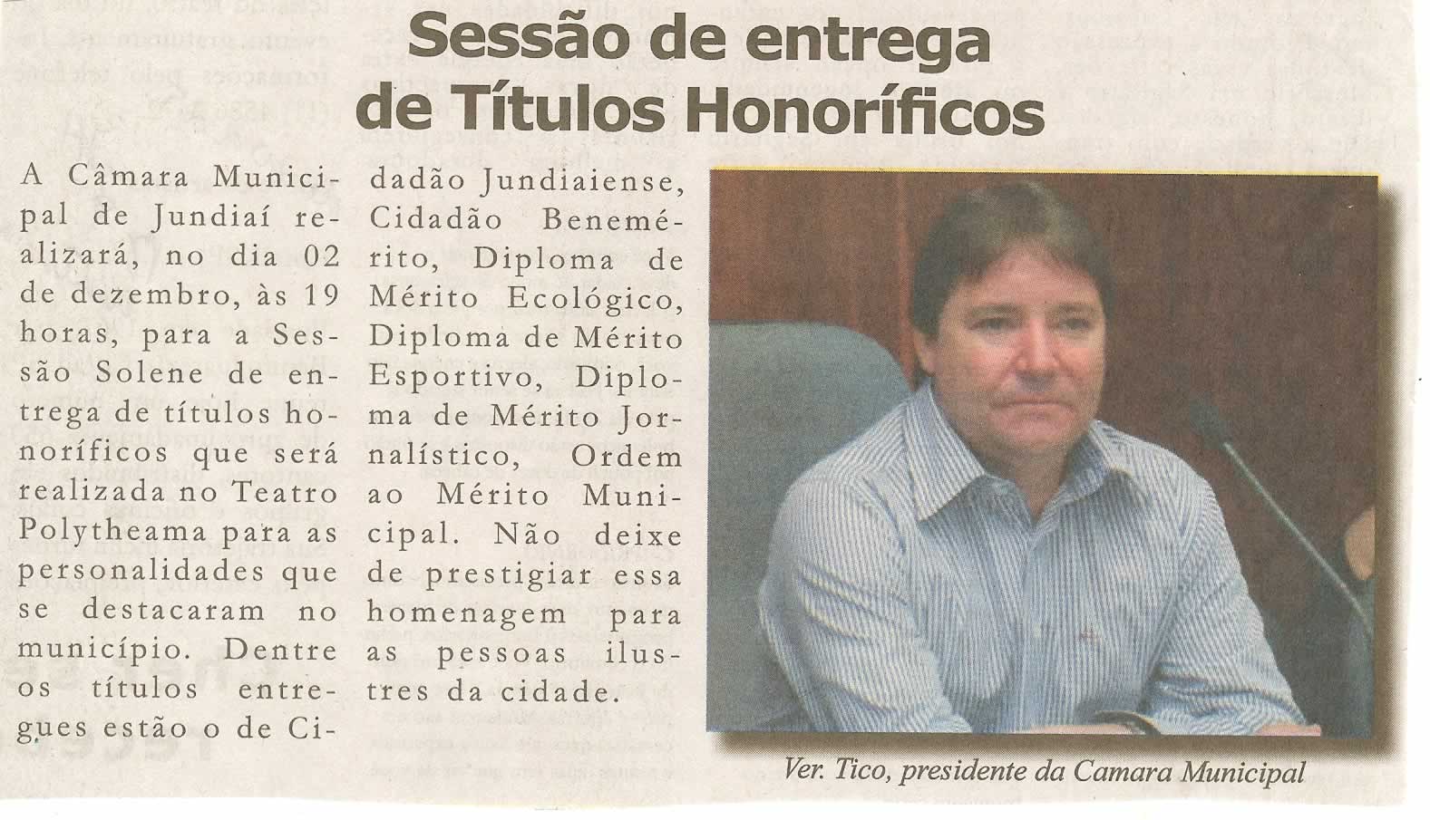 Jundiaí Hoje - 20/11/2010