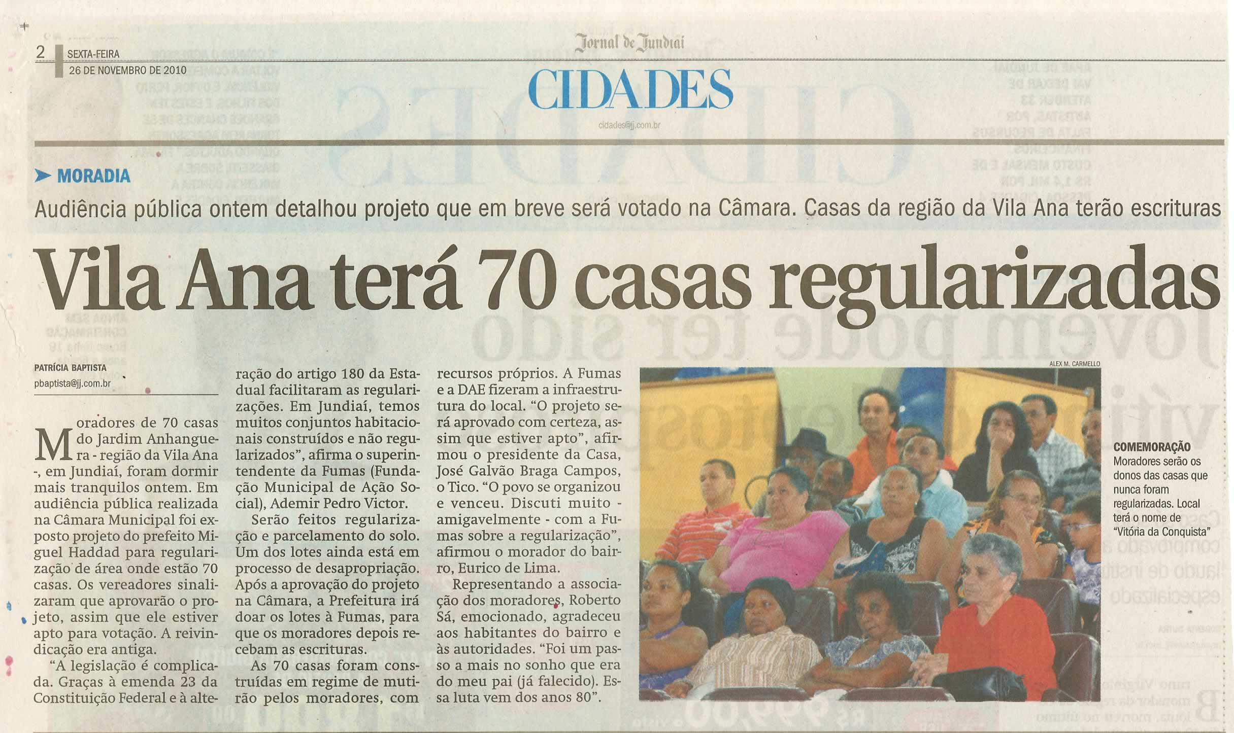 Jornal de Jundiaí - 26/11/2010