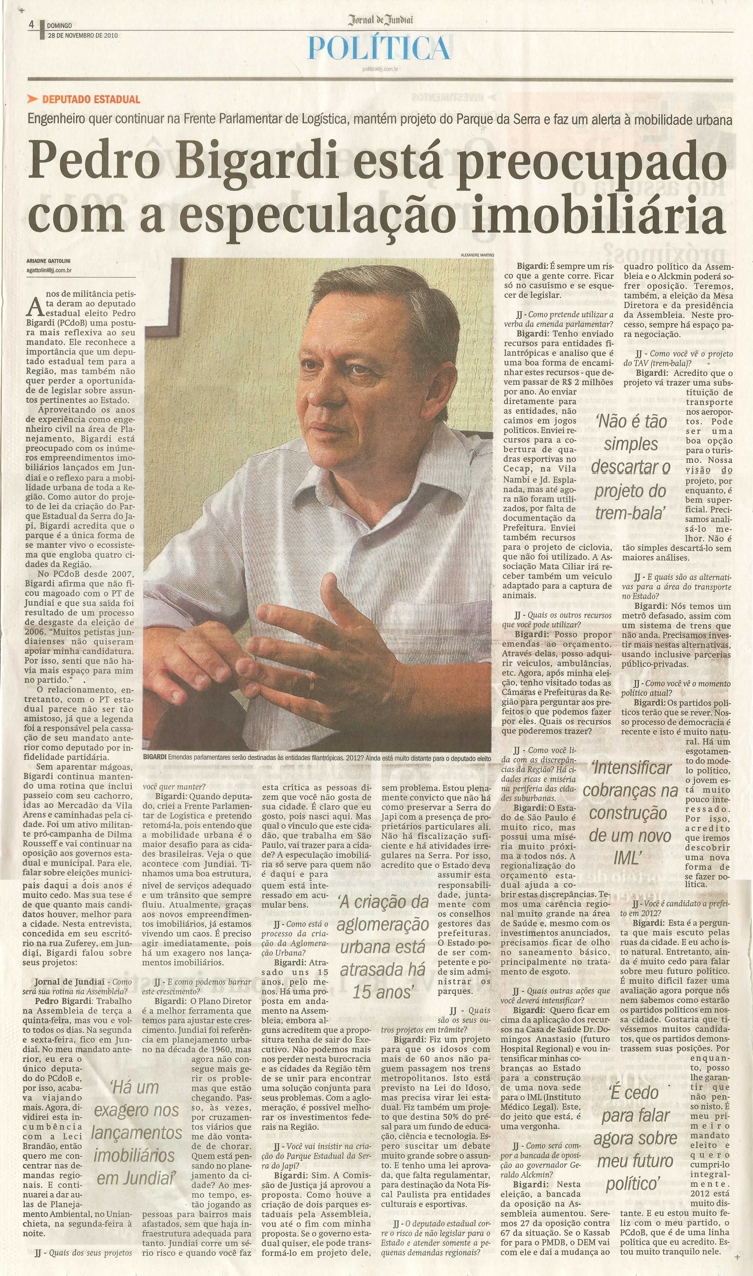 Jornal de Jundiaí - 28/11/2010