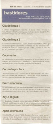 Bom Dia Jundiaí - 27/11/2010