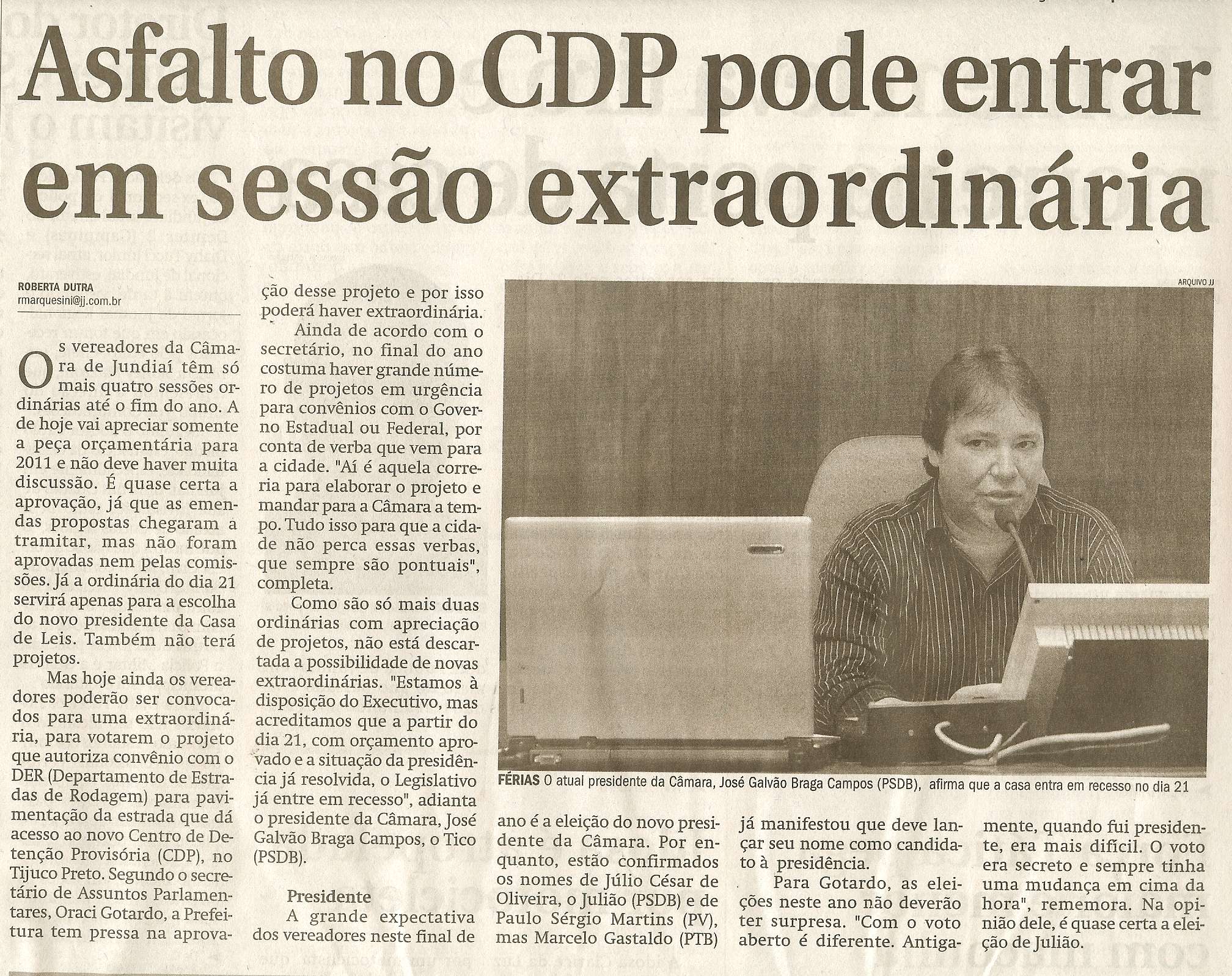 Jornal de Jundiaí - 30/11/2010