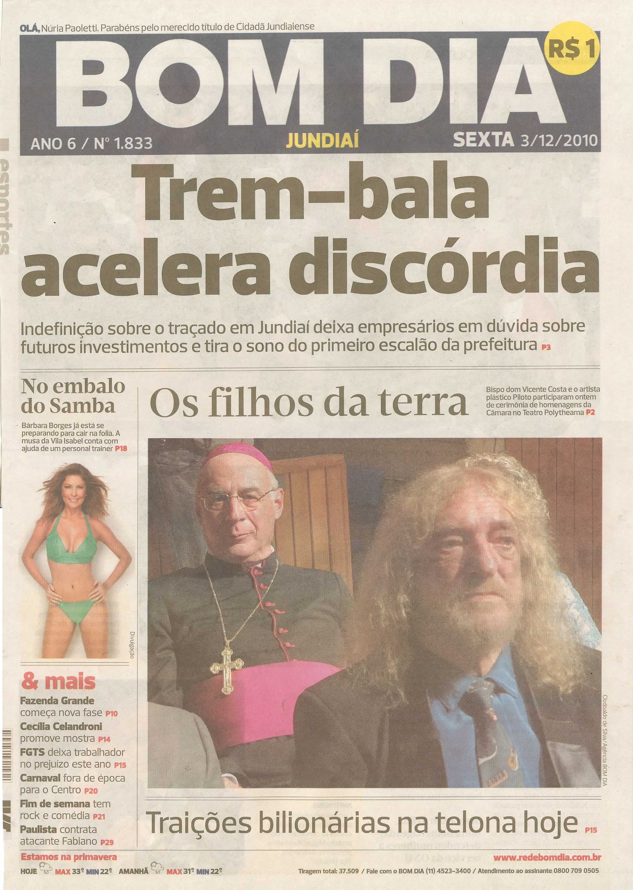 Bom Dia Jundiaí - 03/12/2010