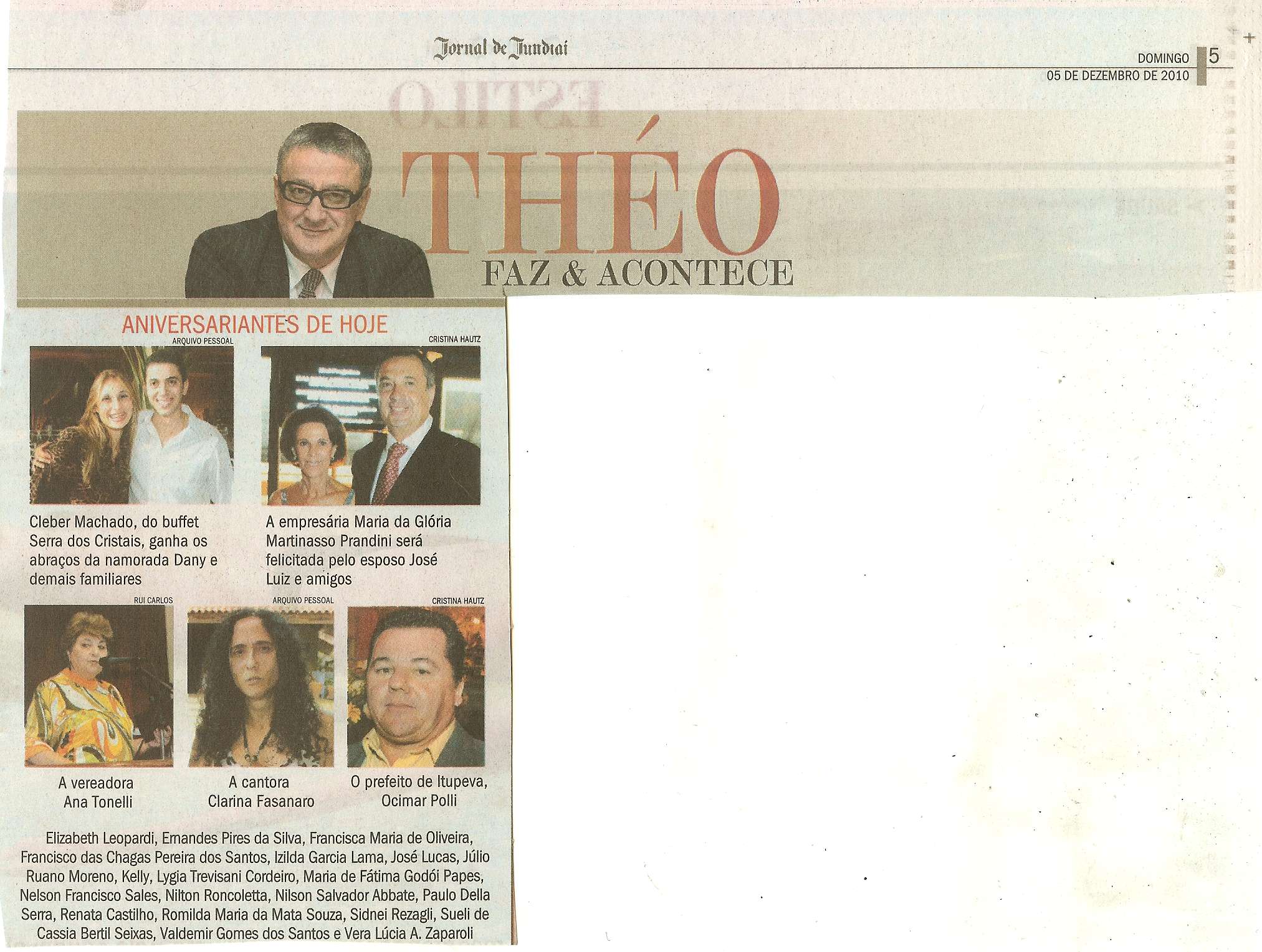 Jornal de Jundiaí - 05/12/2010