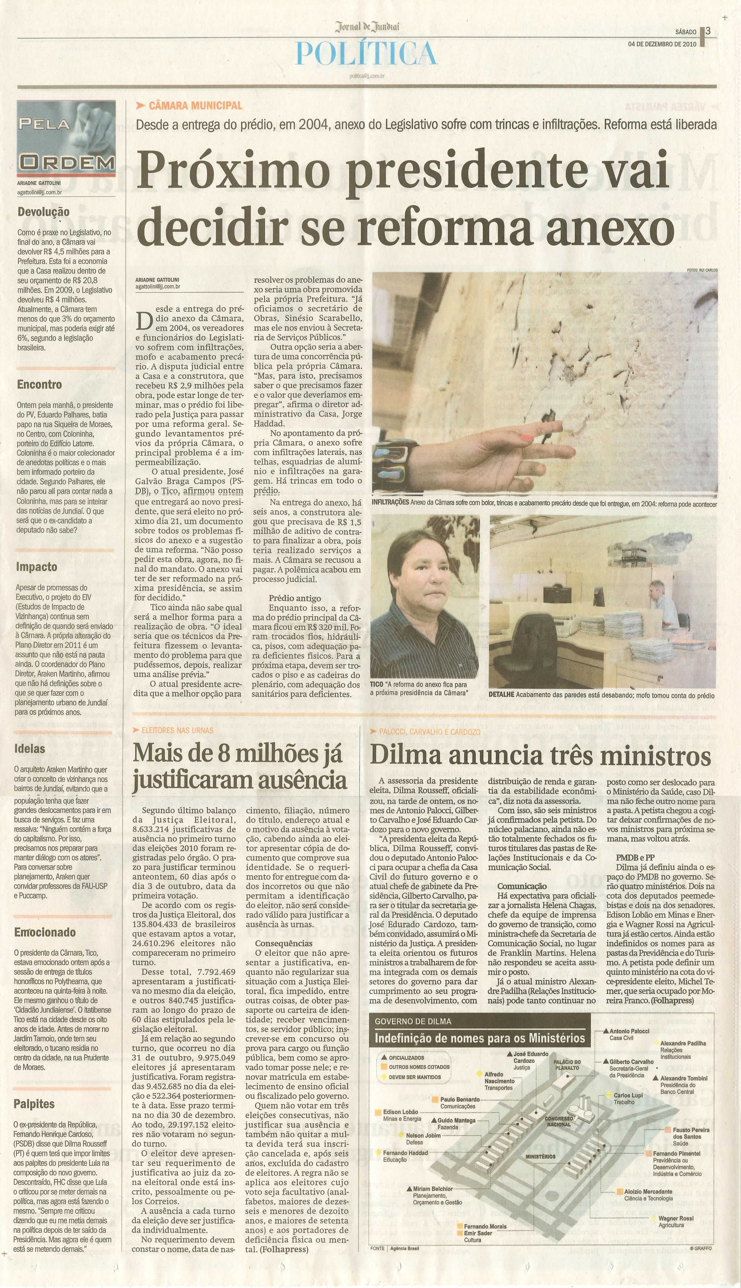 Jornal de Jundiaí - 04/12/2010