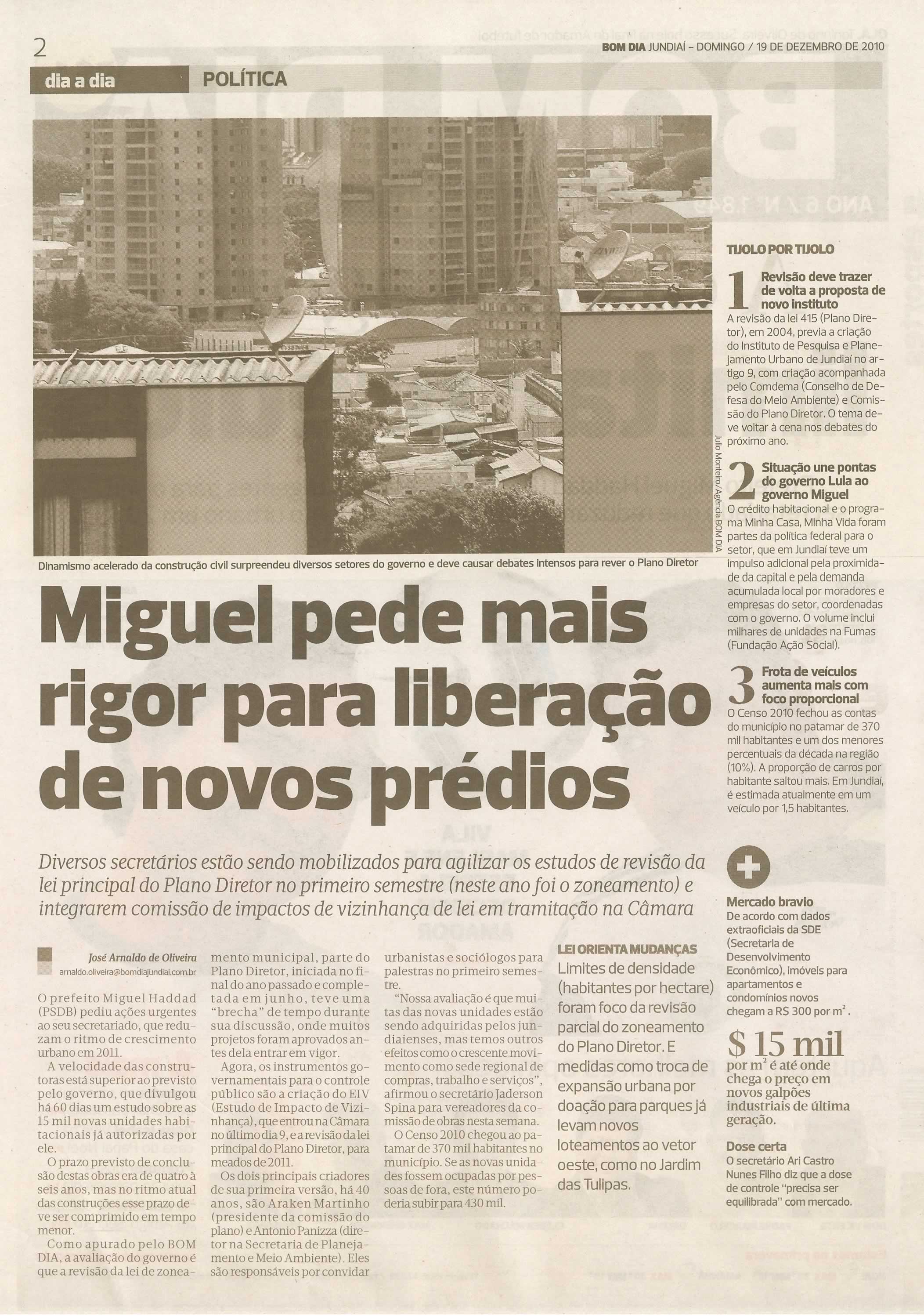 Bom Dia Jundiaí - 19/12/2010