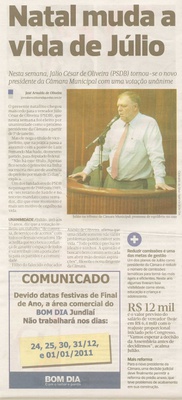 Bom Dia Jundiaí - 25/12/2010
