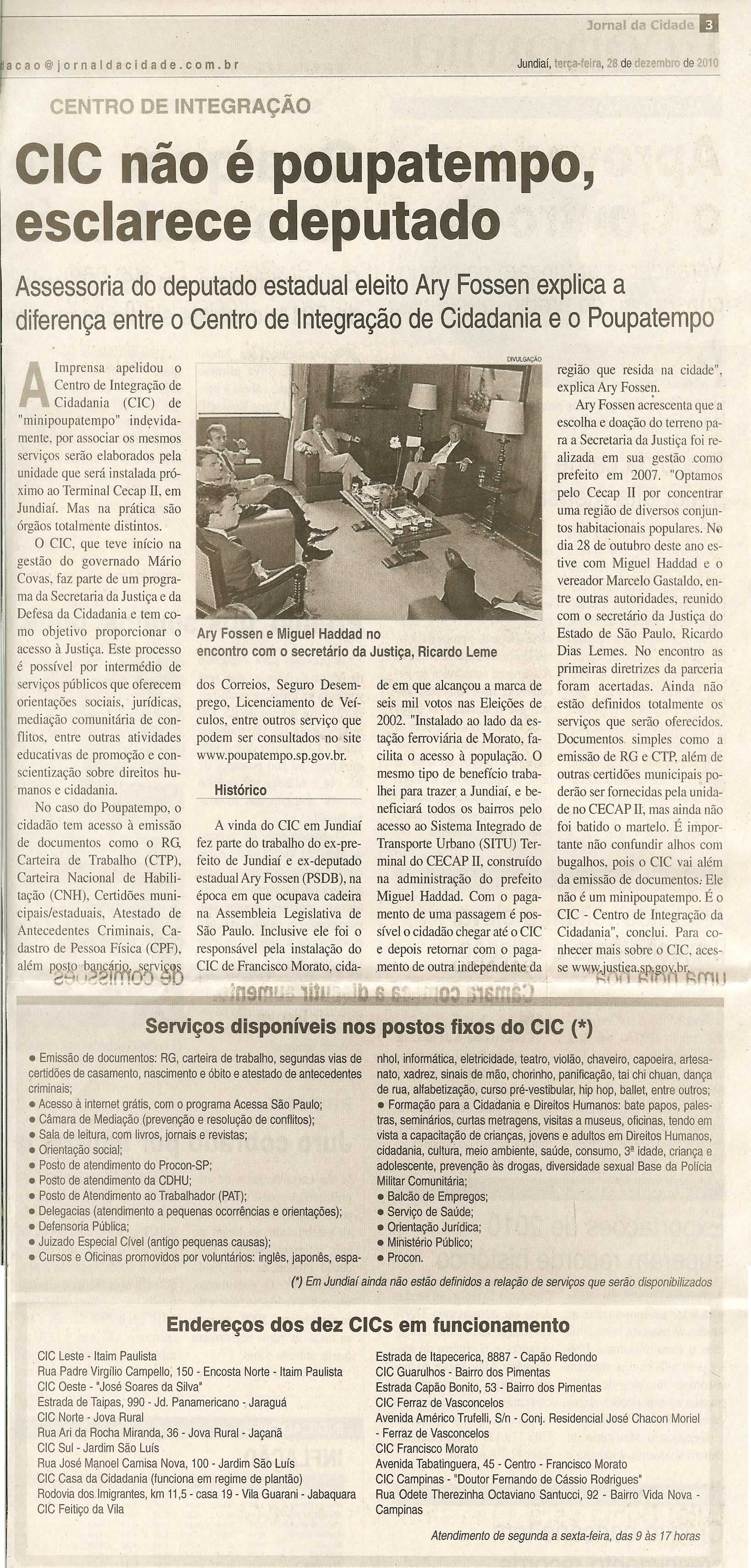 Jornal da Cidade - 28/12/2010