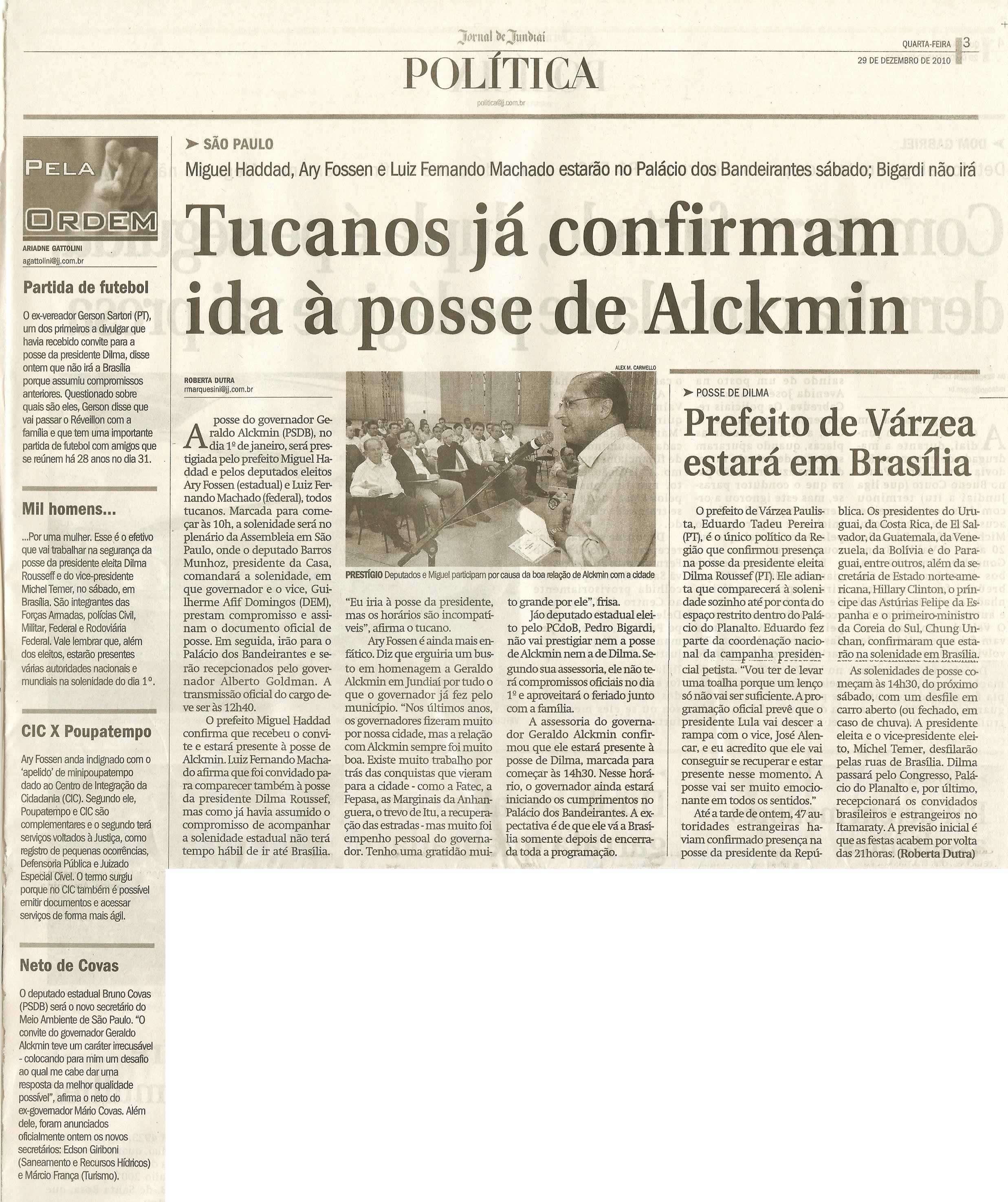 Jornal de Jundiaí - 29/12/2010