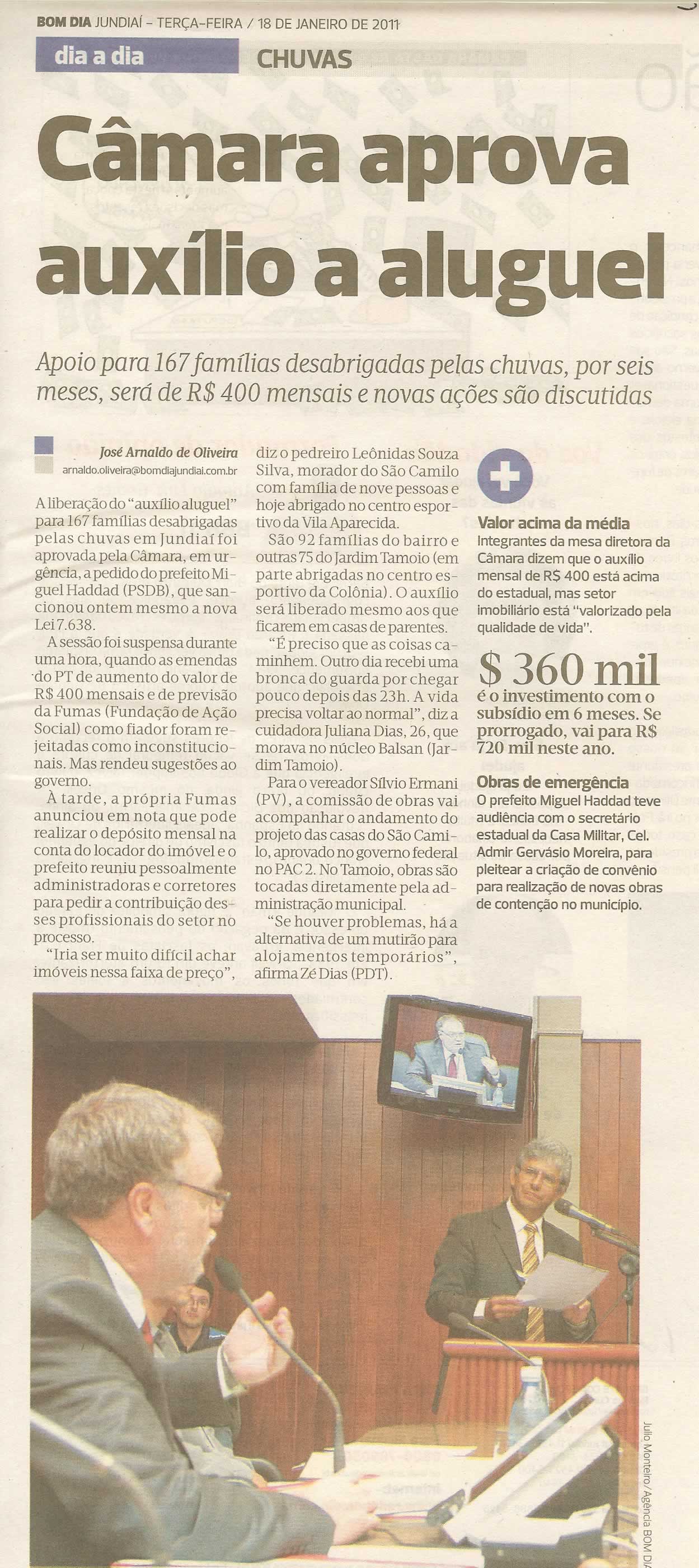 Bom Dia Jundiaí - 18/01/2011