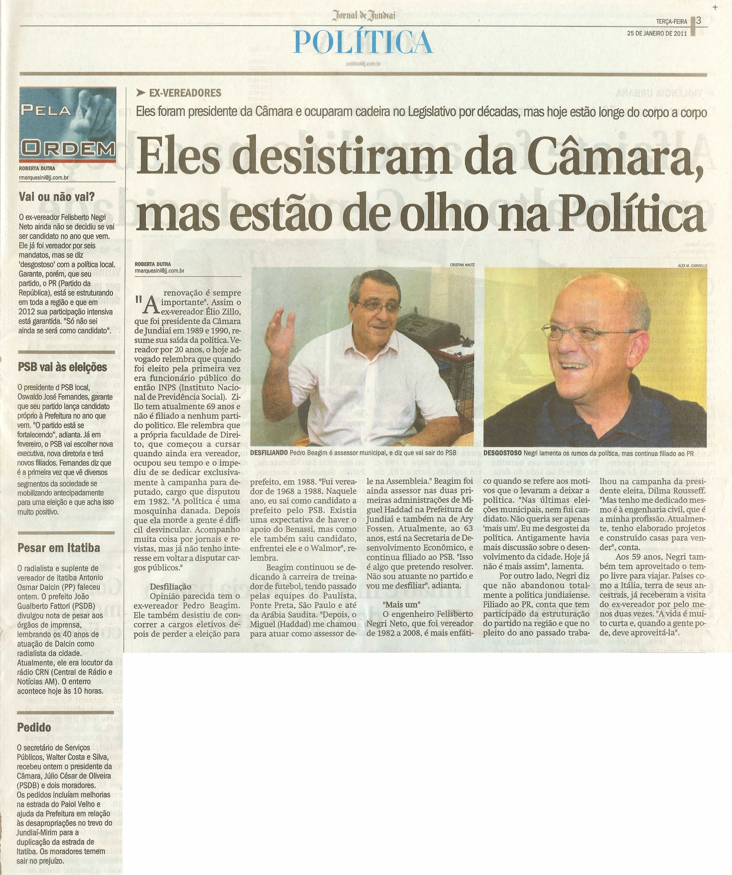 Jornal de Jundiaí - 25/01/2011