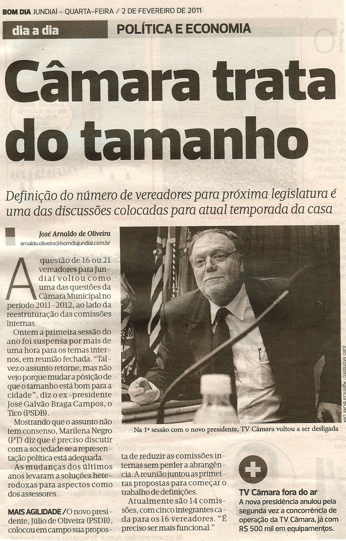 Bom Dia Jundiaí - 02/02/2011