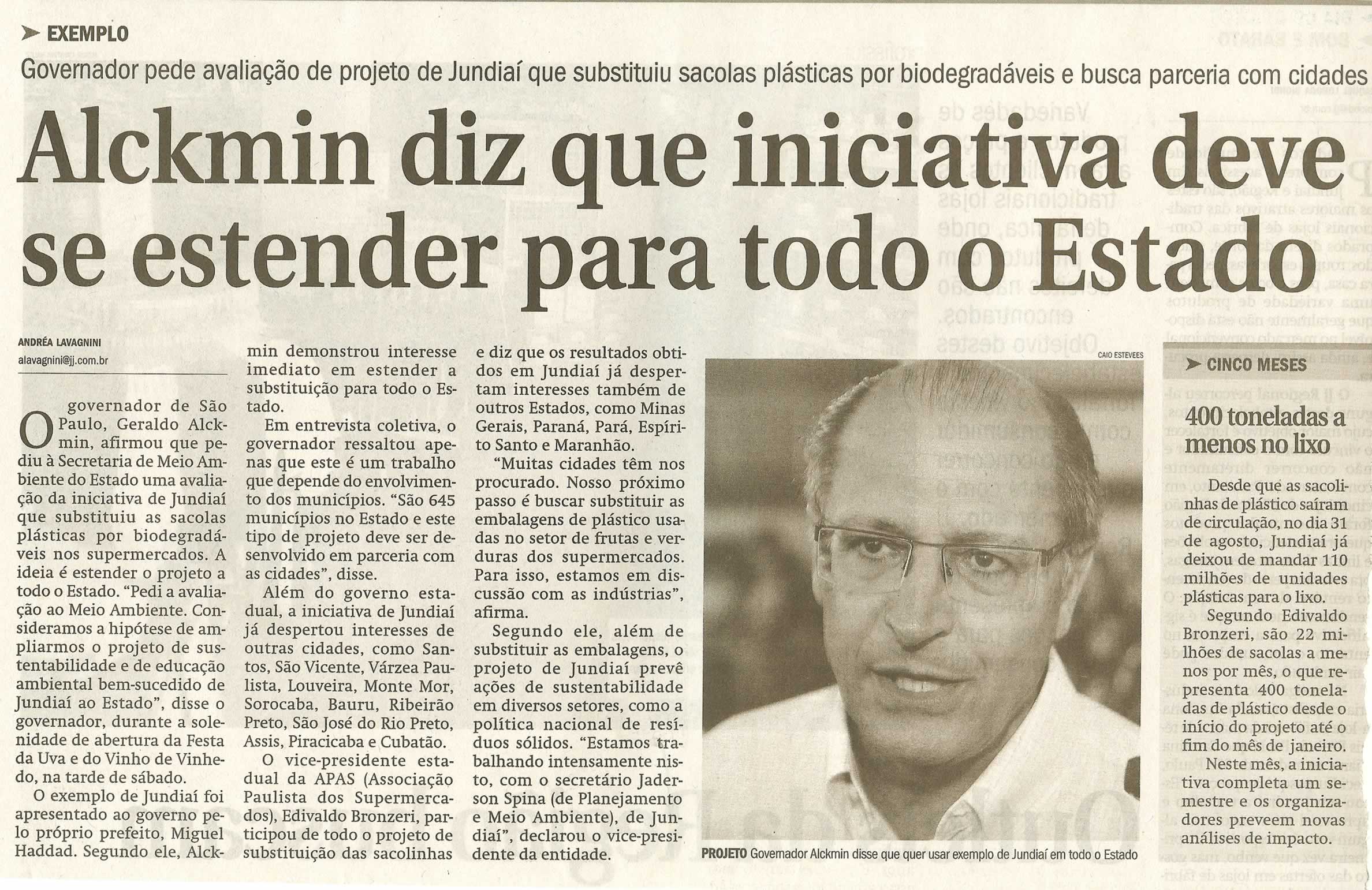 Jornal de Jundiaí - 07/02/2011