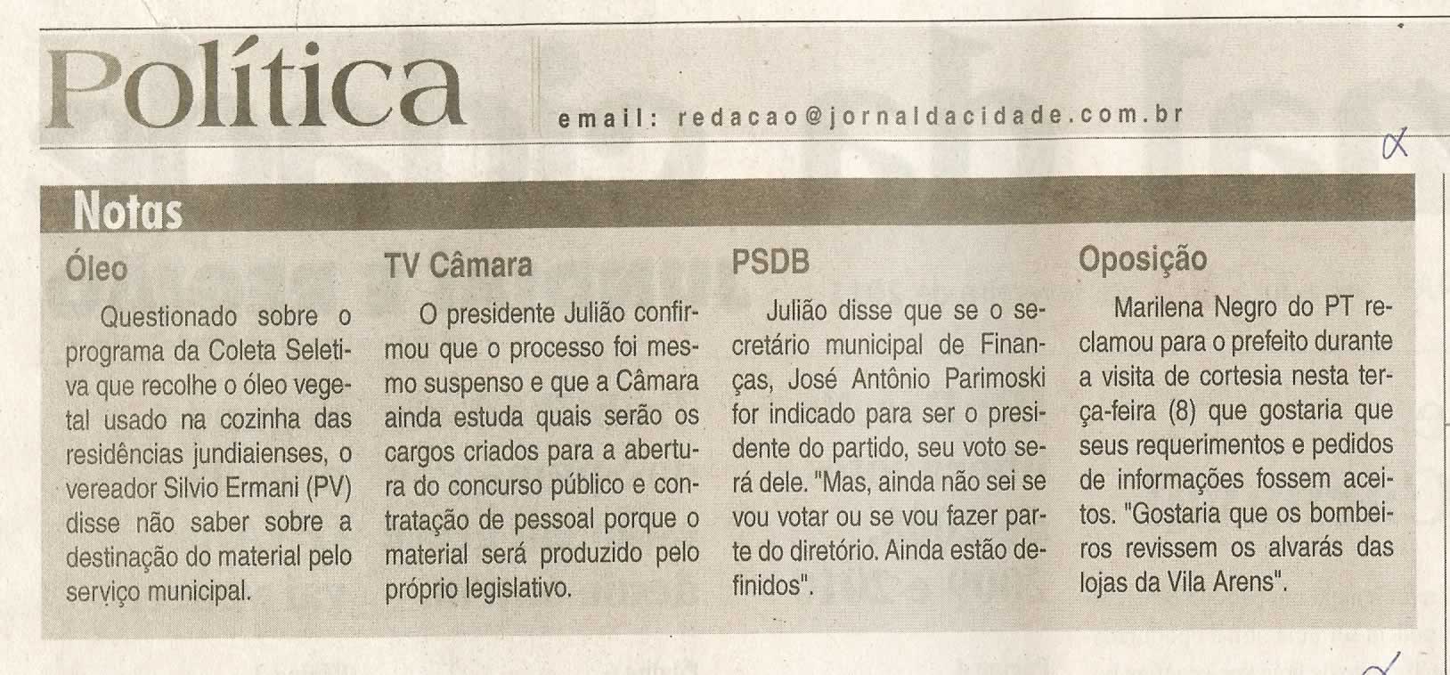 Jornal da Cidade - 09/02/2011