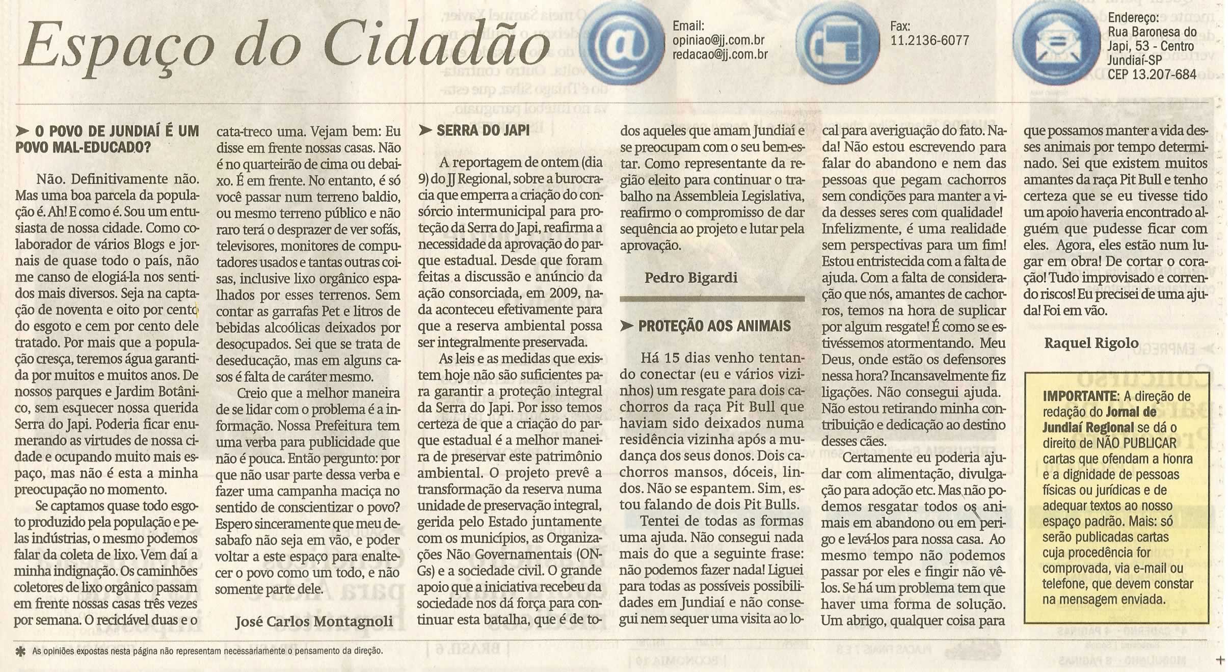Jornal de Jundiaí - 10/02/2011