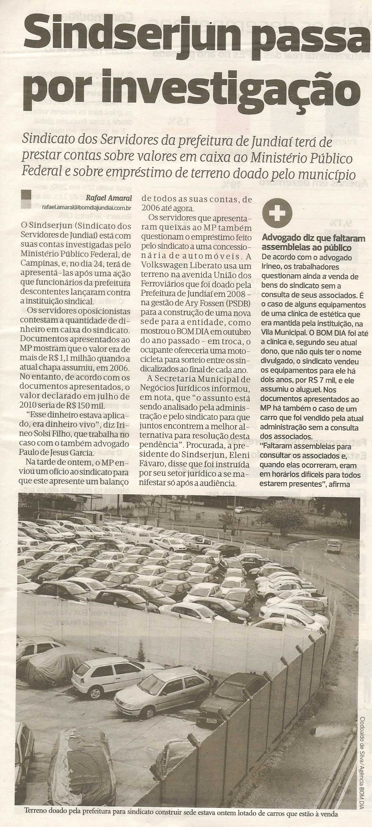Bom Dia Jundiaí - 11/02/2011