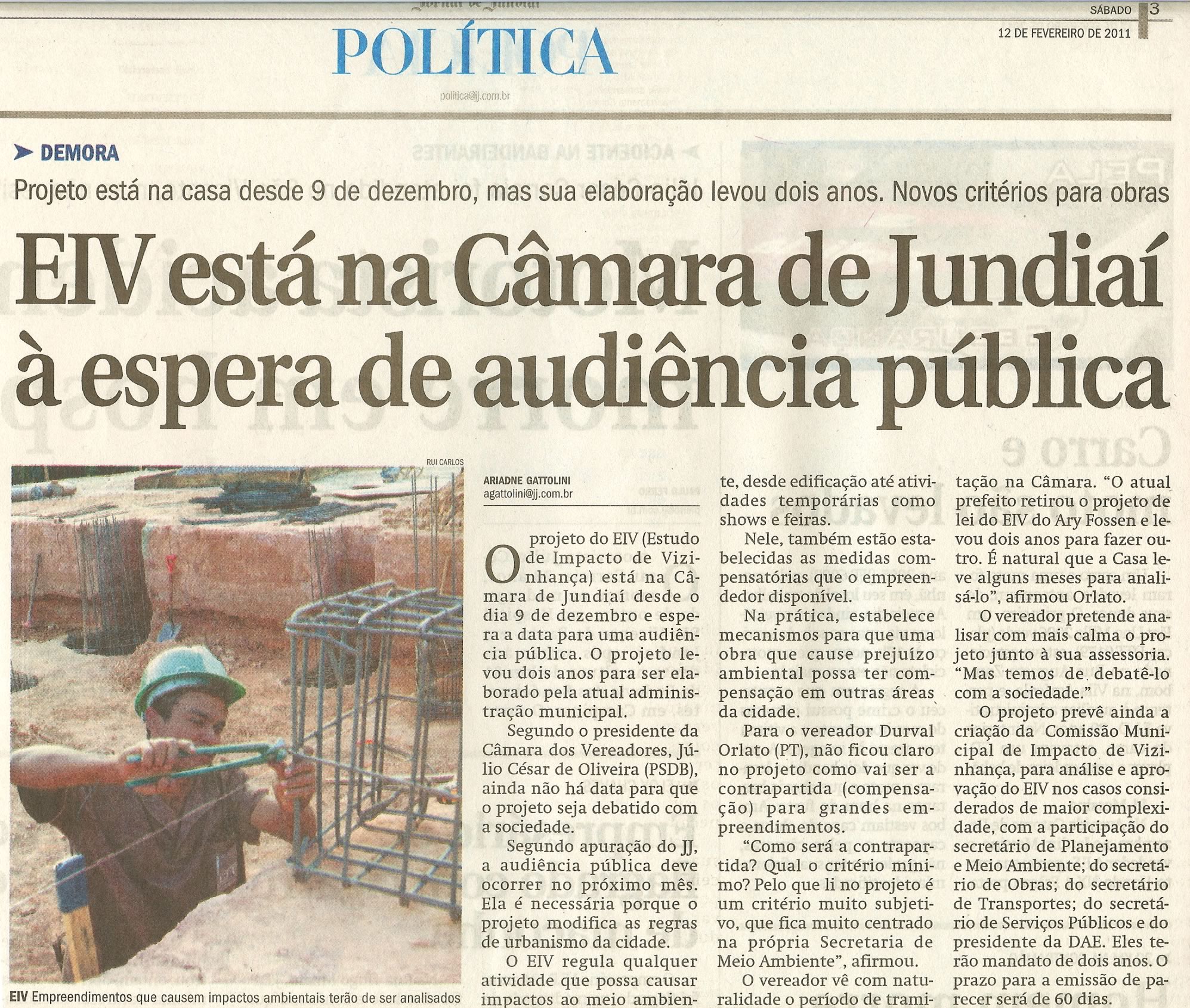 Jornal de Jundiaí - 12/02/2011