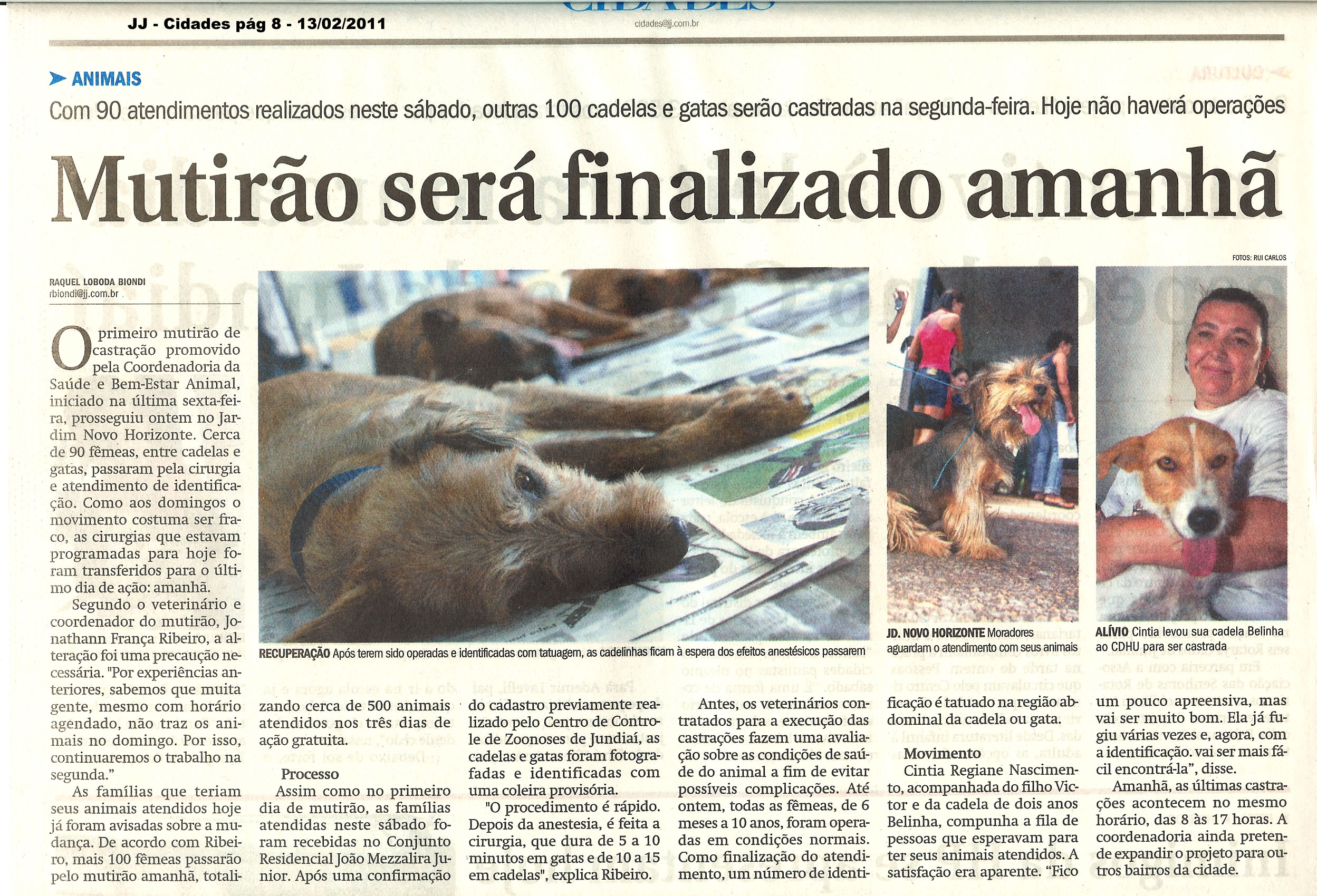 Jornal de Jundiaí - 13/02/2011