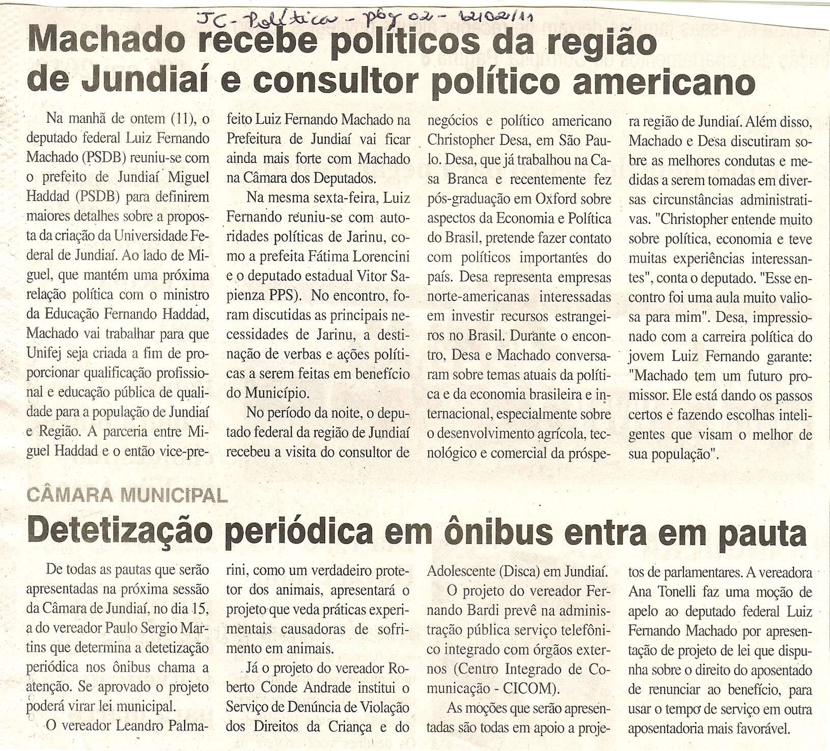 Jornal da Cidade - 12/02/2011