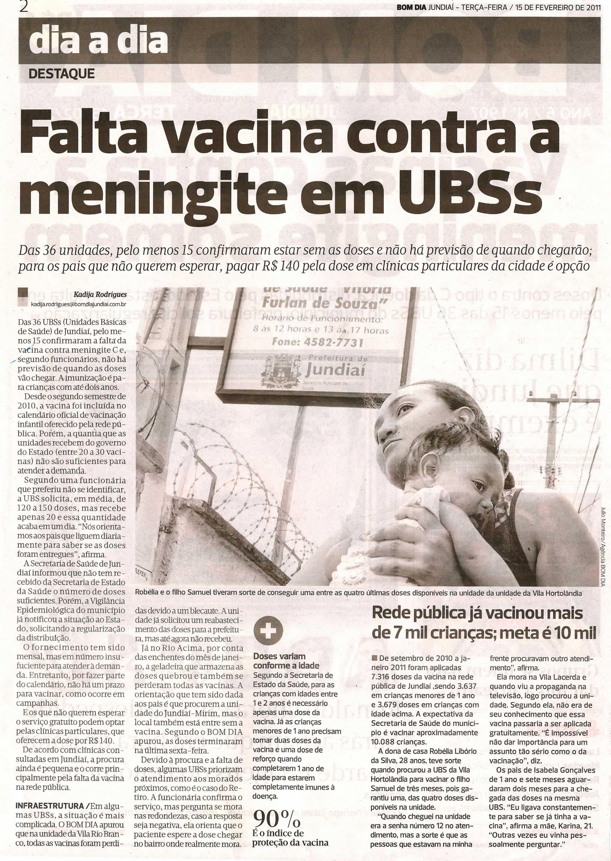 Bom Dia Jundiaí - 15/02/2011