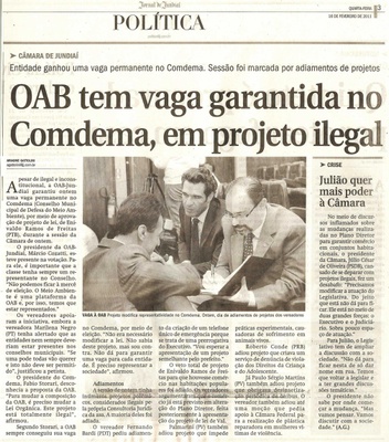 Jornal de Jundiaí - 16/02/2011