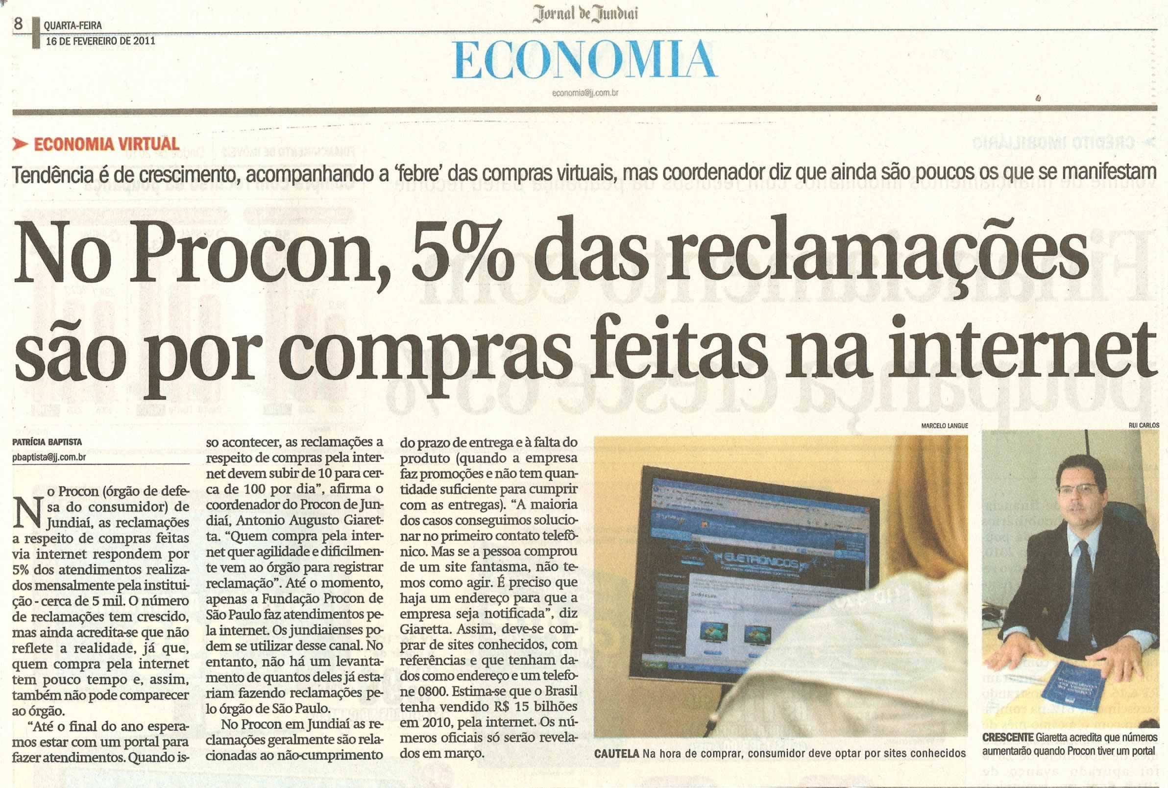 Jornal de Jundiaí - 16/02/2011