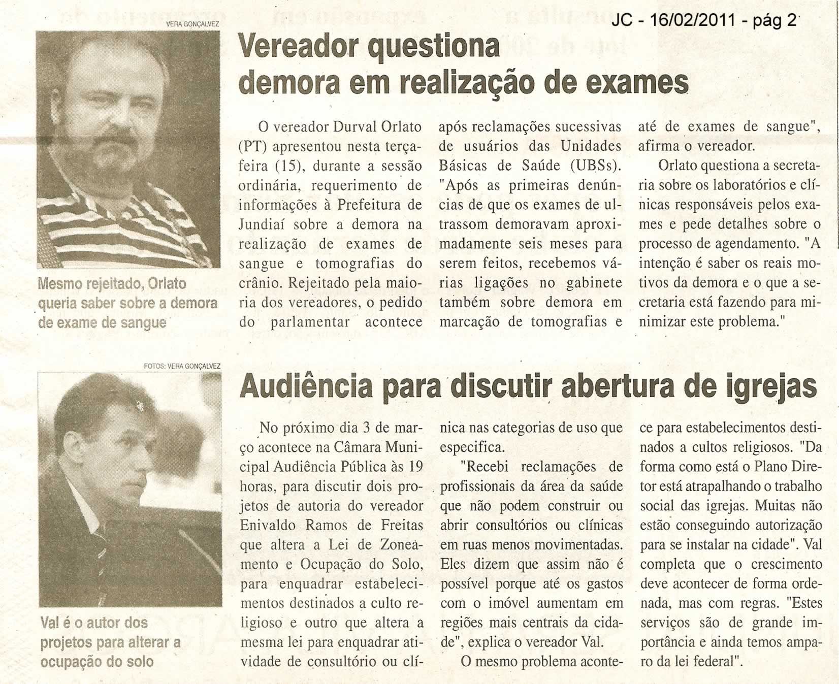 Jornal da Cidade - 16/02/2011