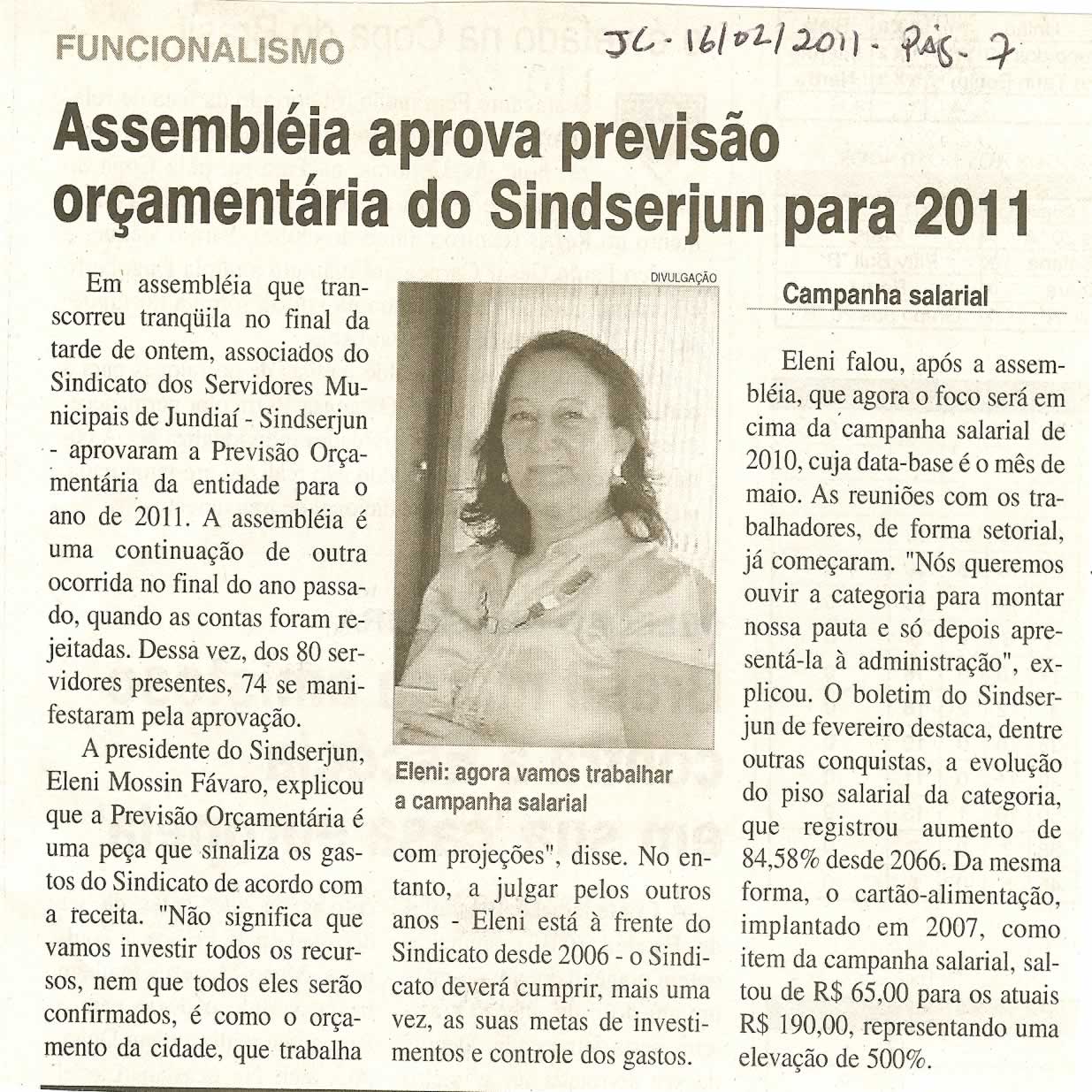 Jornal da Cidade - 16/02/2011