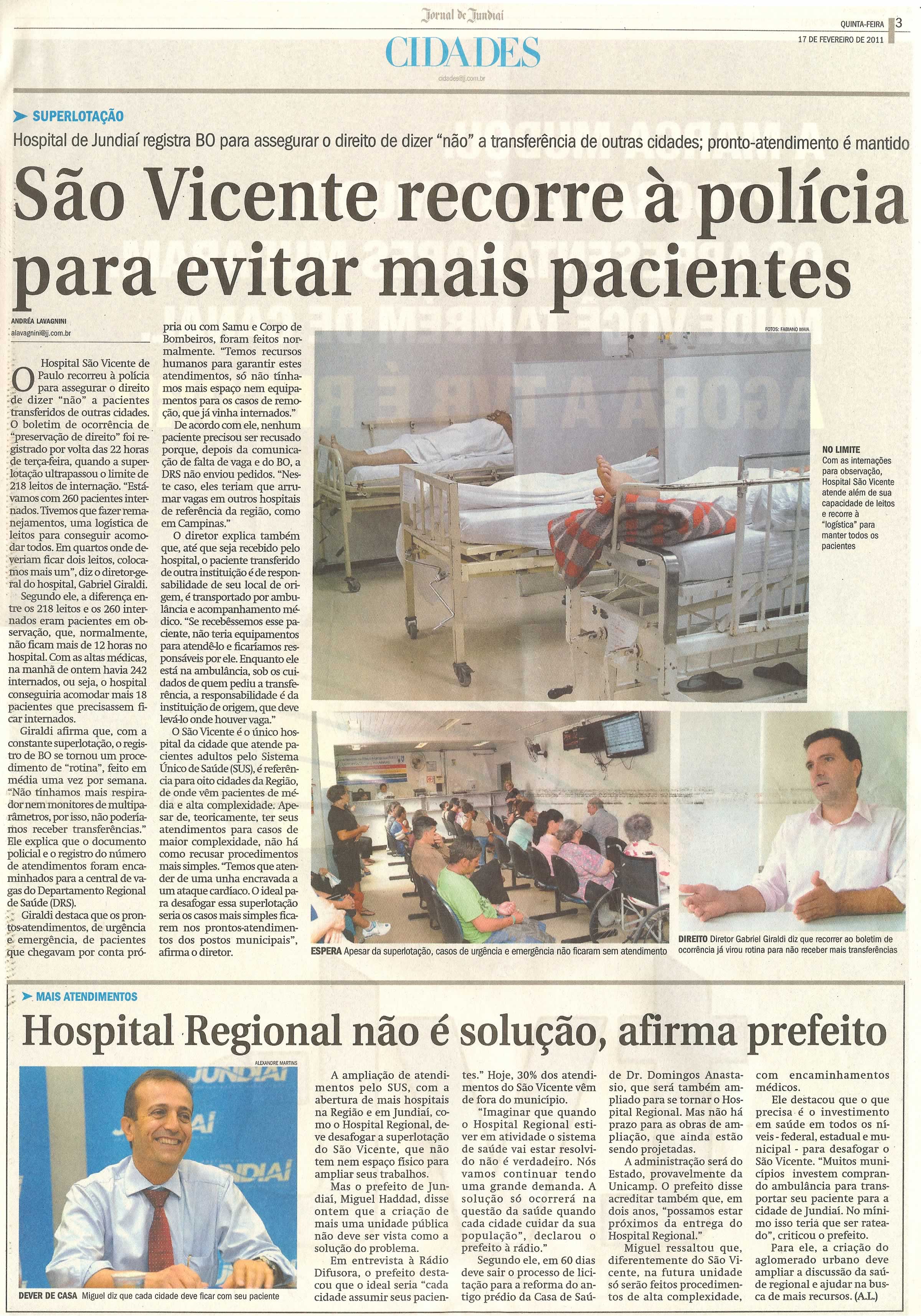 Jornal de Jundiaí - 17/02/2011