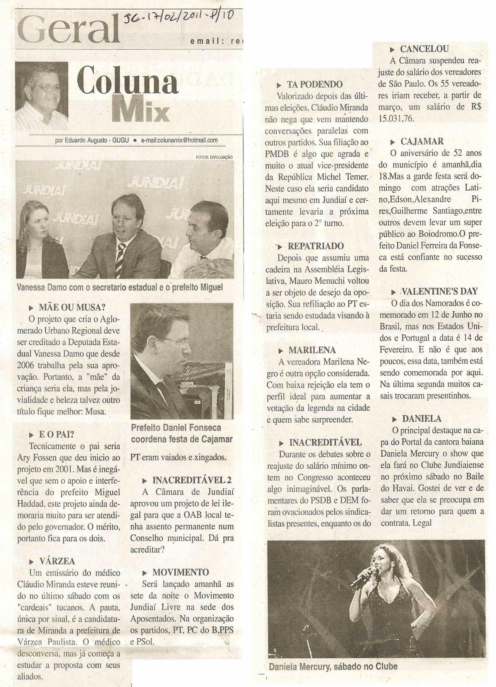 Jornal da Cidade - 17/02/2011