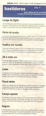 Bom Dia Jundiaí - 18/02/2011