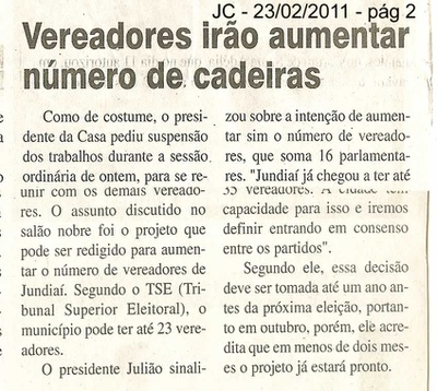 Jornal da Cidade - 23/02/2011