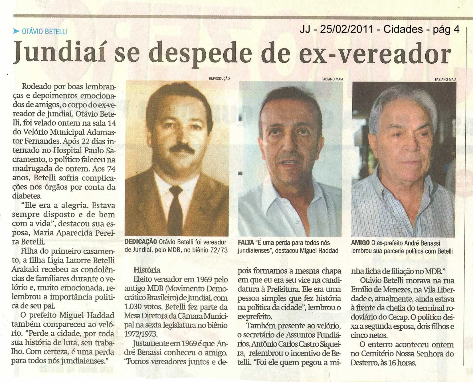 Jornal de Jundiaí - 25/02/2011