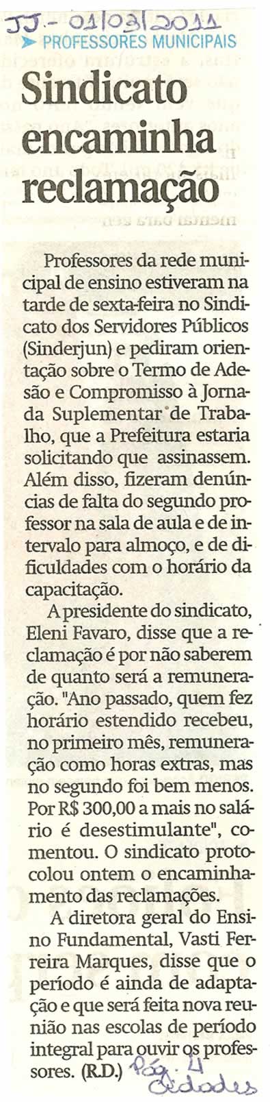 Jornal de Jundiaí - 01/03/2011
