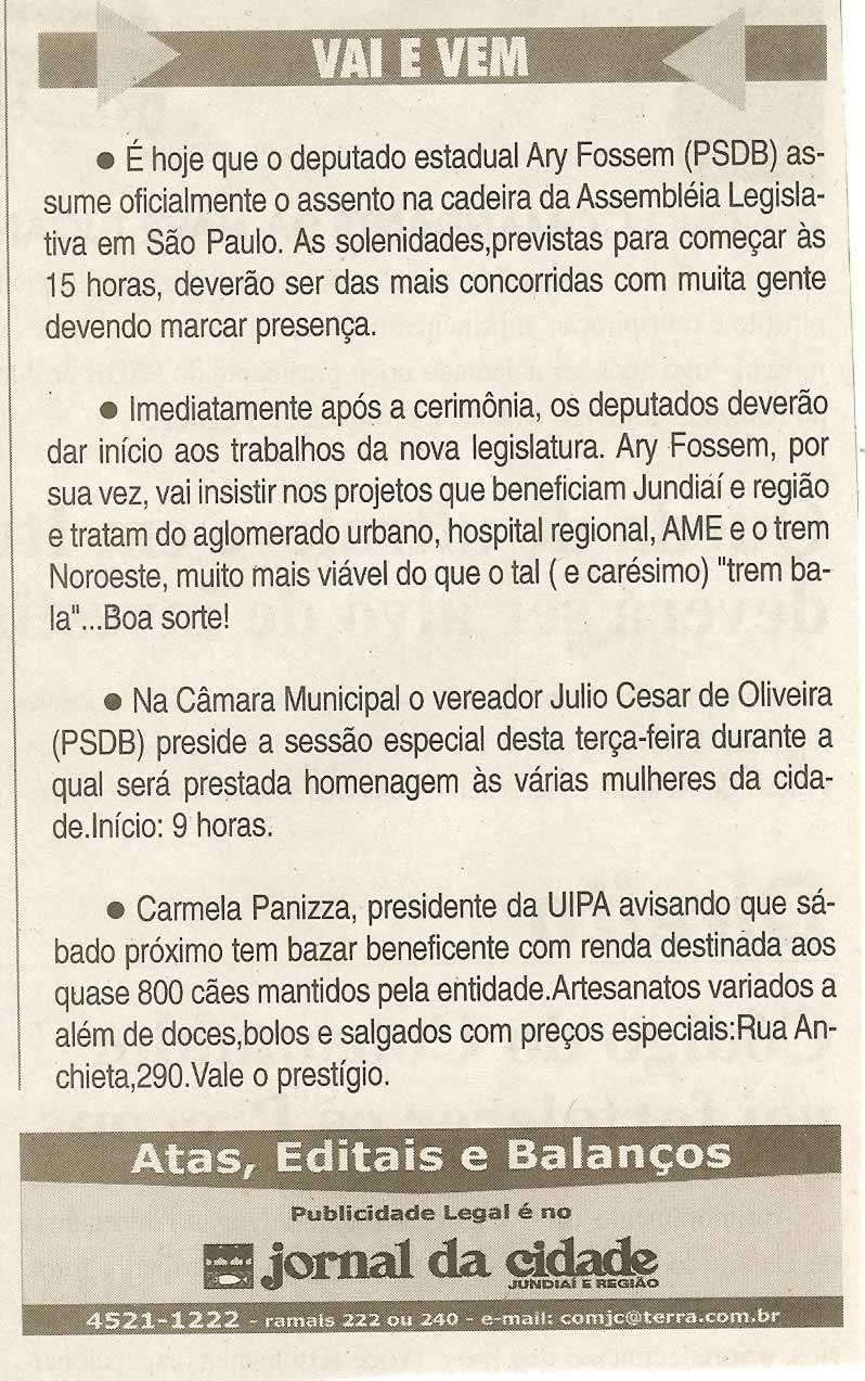 Jornal da Cidade - 15/03/2011