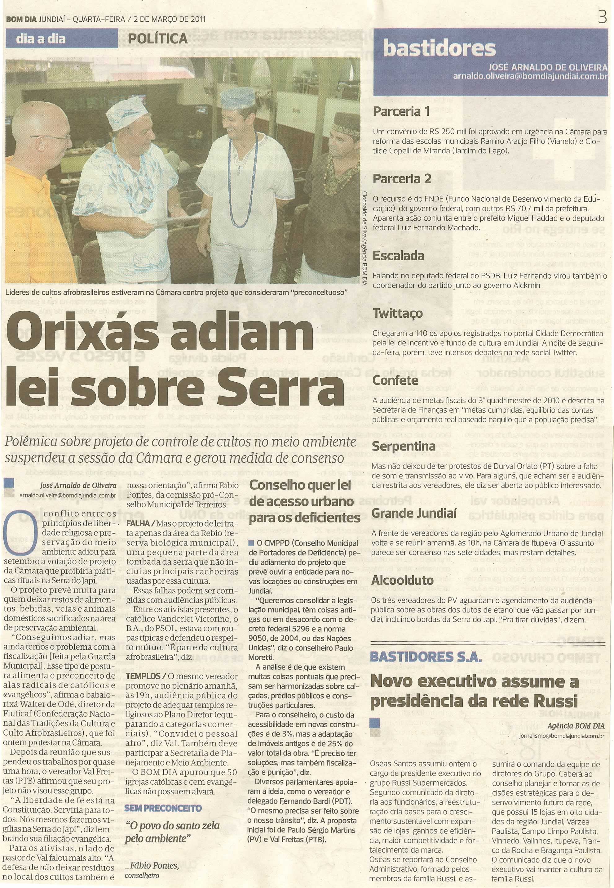 Bom Dia Jundiaí - 02/03/2011