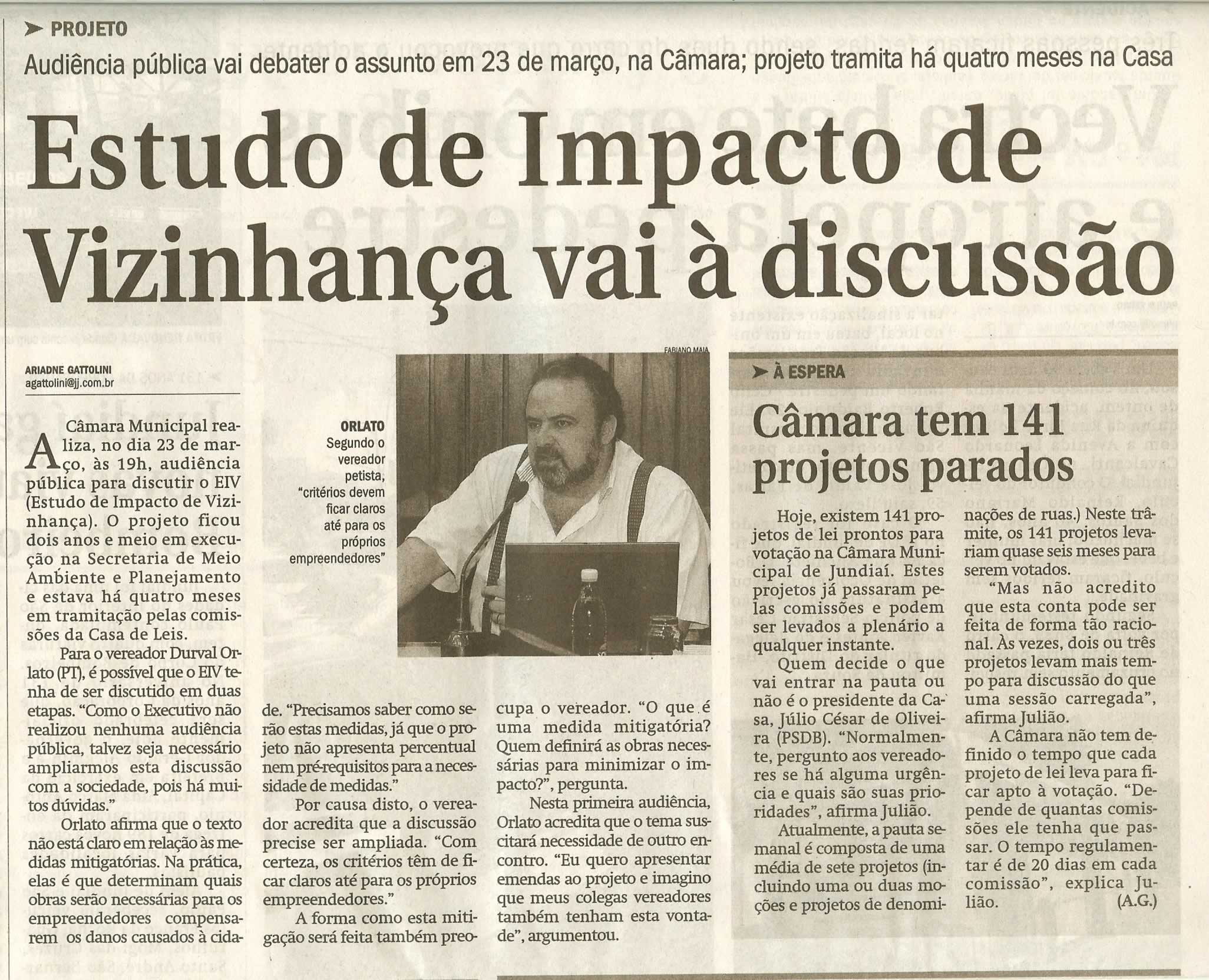 Jornal de Jundiaí - 10/03/2011