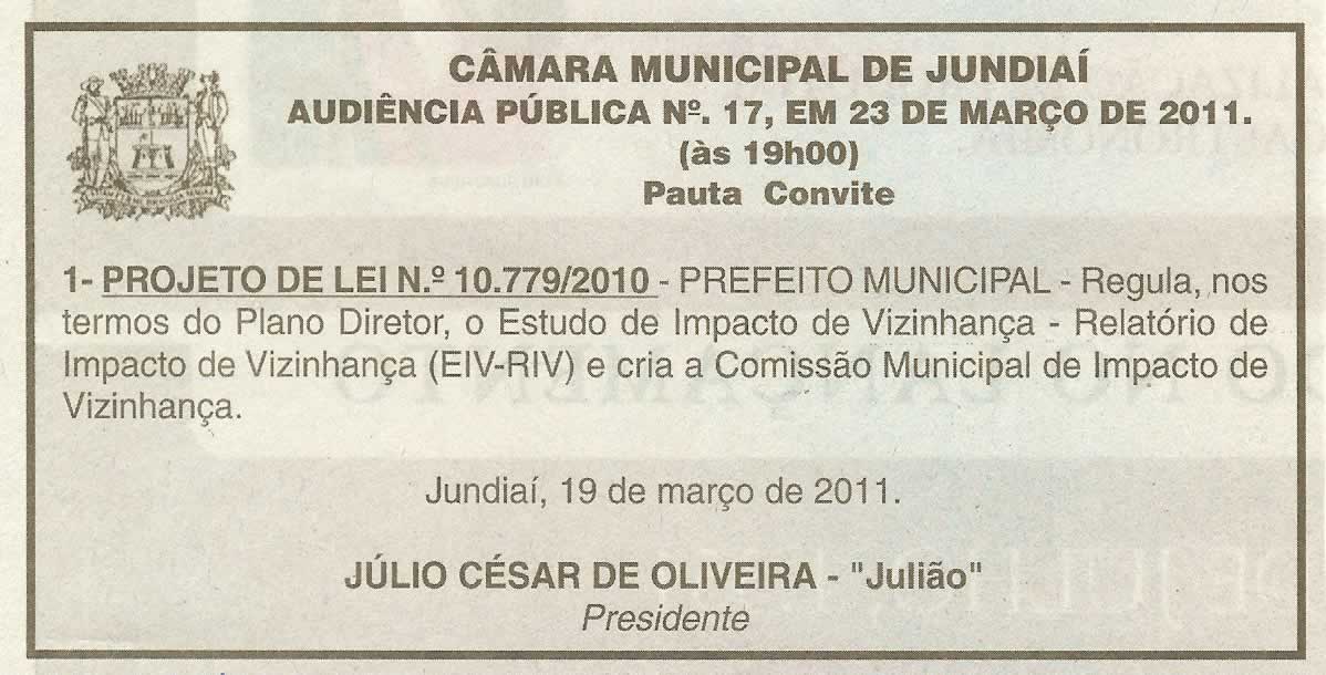 Jornal de Jundiaí - 19/03/2011