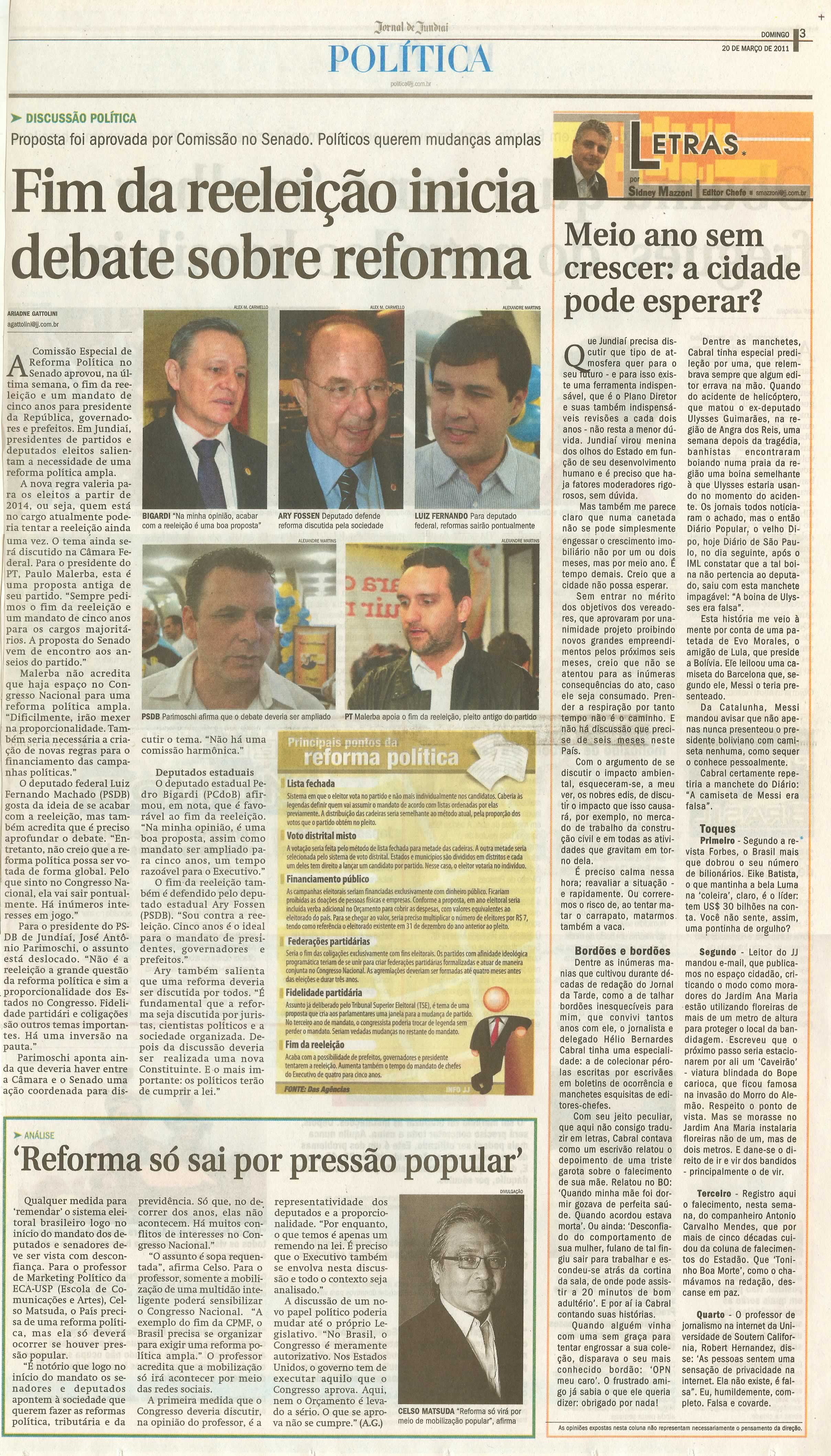 Jornal de Jundiaí - 20/03/2011