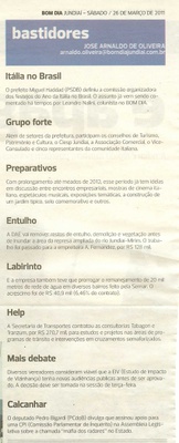Bom Dia Jundiaí - 26/03/2011