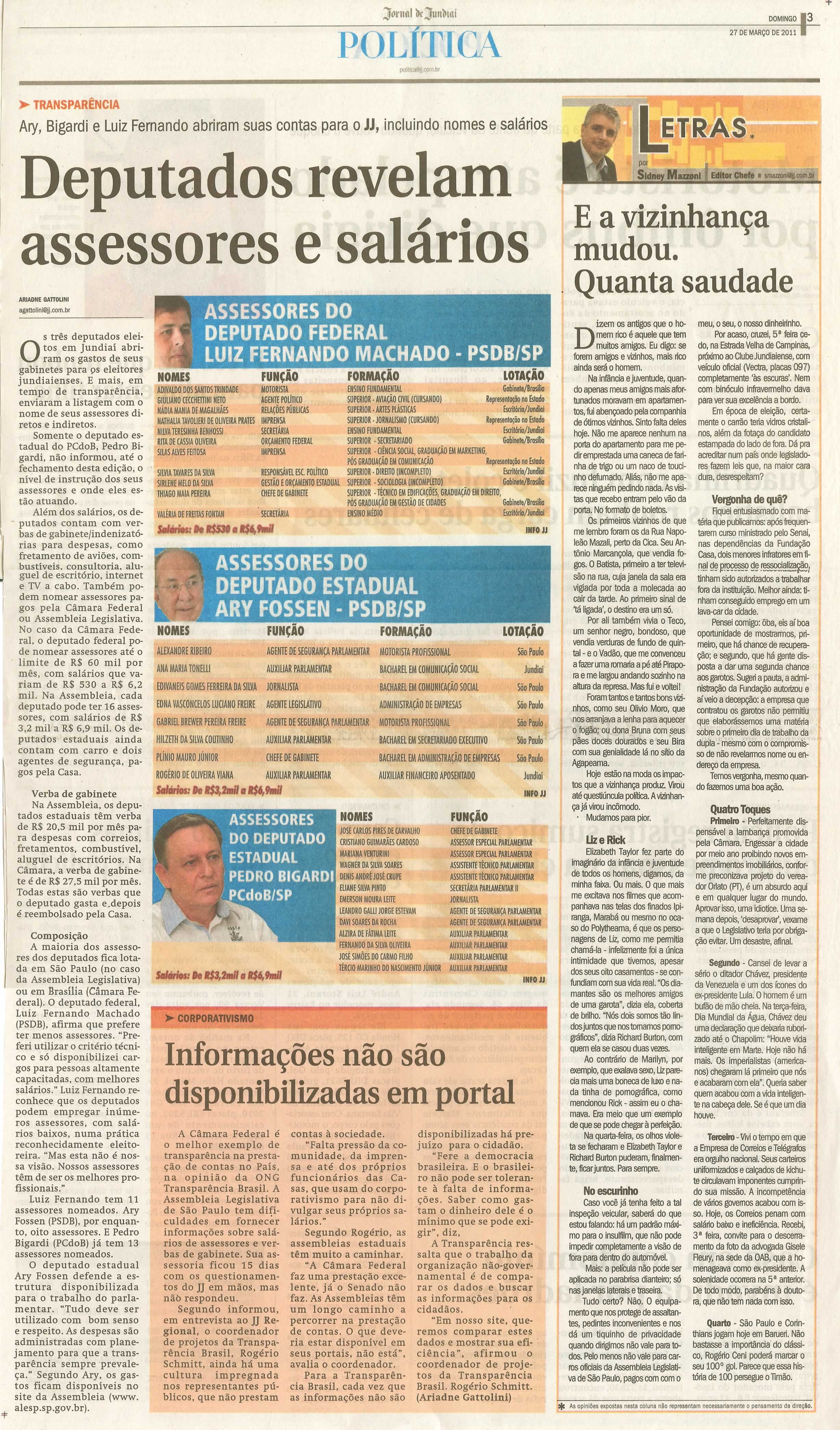 Jornal de Jundiaí - 27/03/2011
